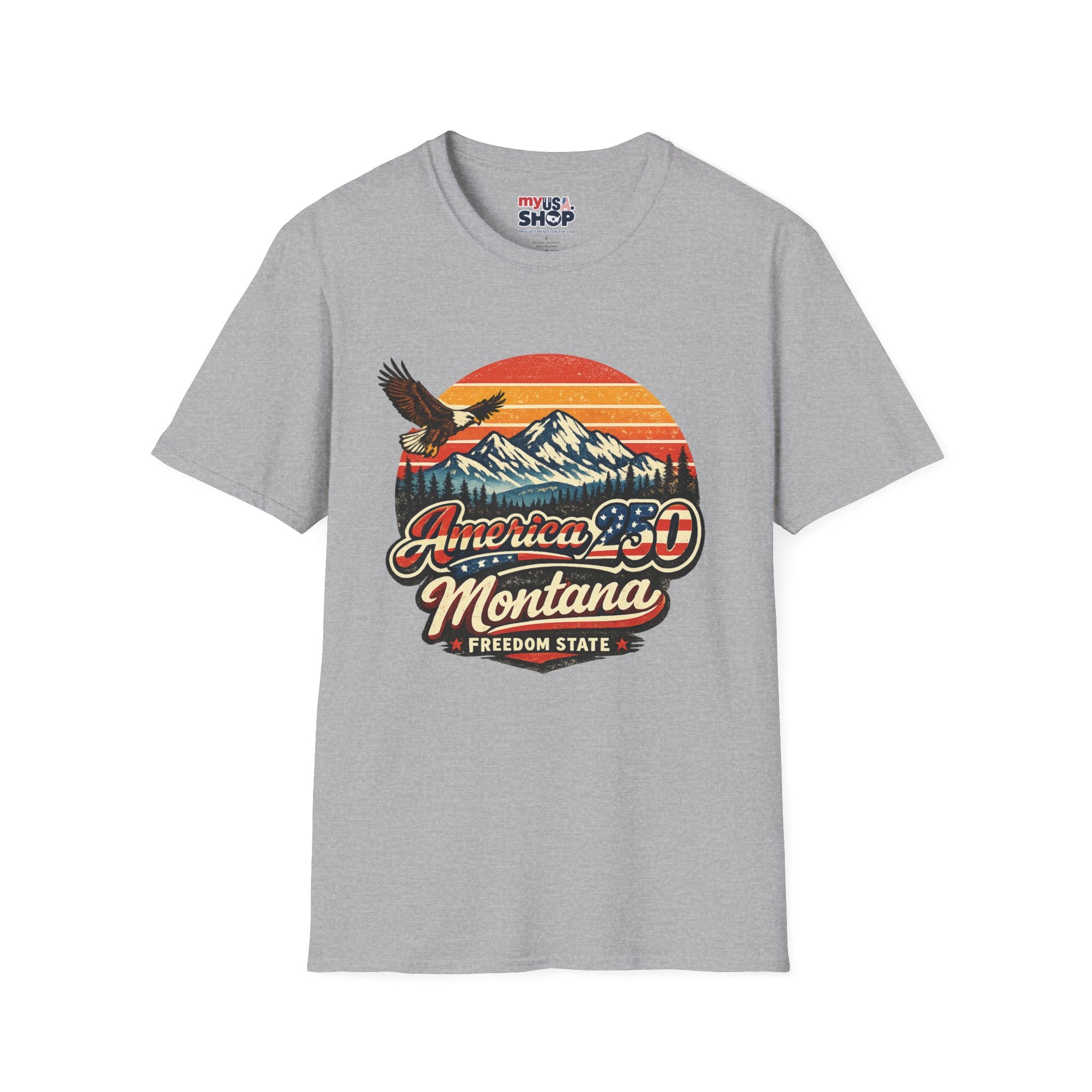 America 250 x Montana Vintage Eagle — America 80s Retro Mountain