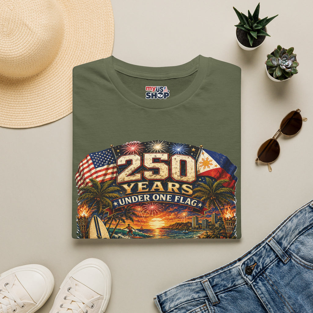 America 250 Years Under One Flag — USA & Philippines Patriotic