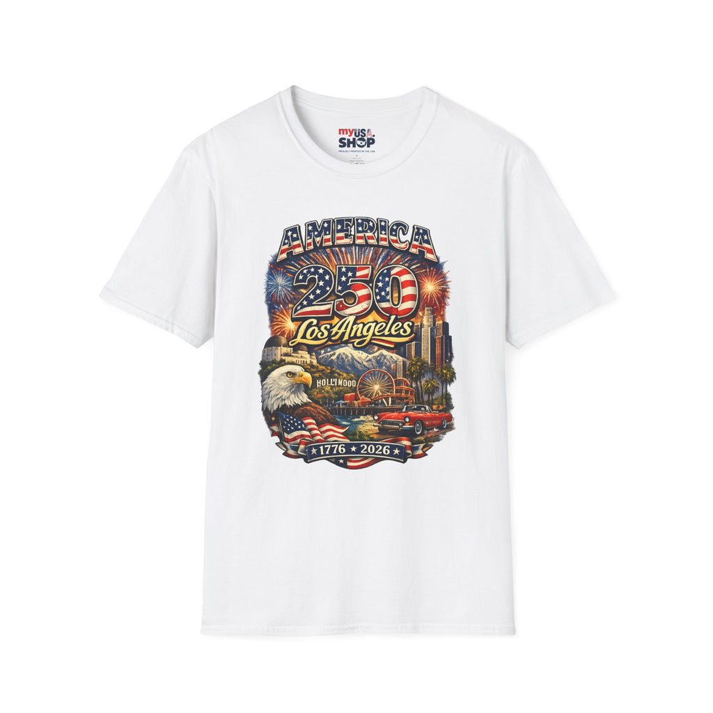 America 250 Los Angeles Hollywood Santa Monica Griffith Eagle 1776 2026 California Tee
