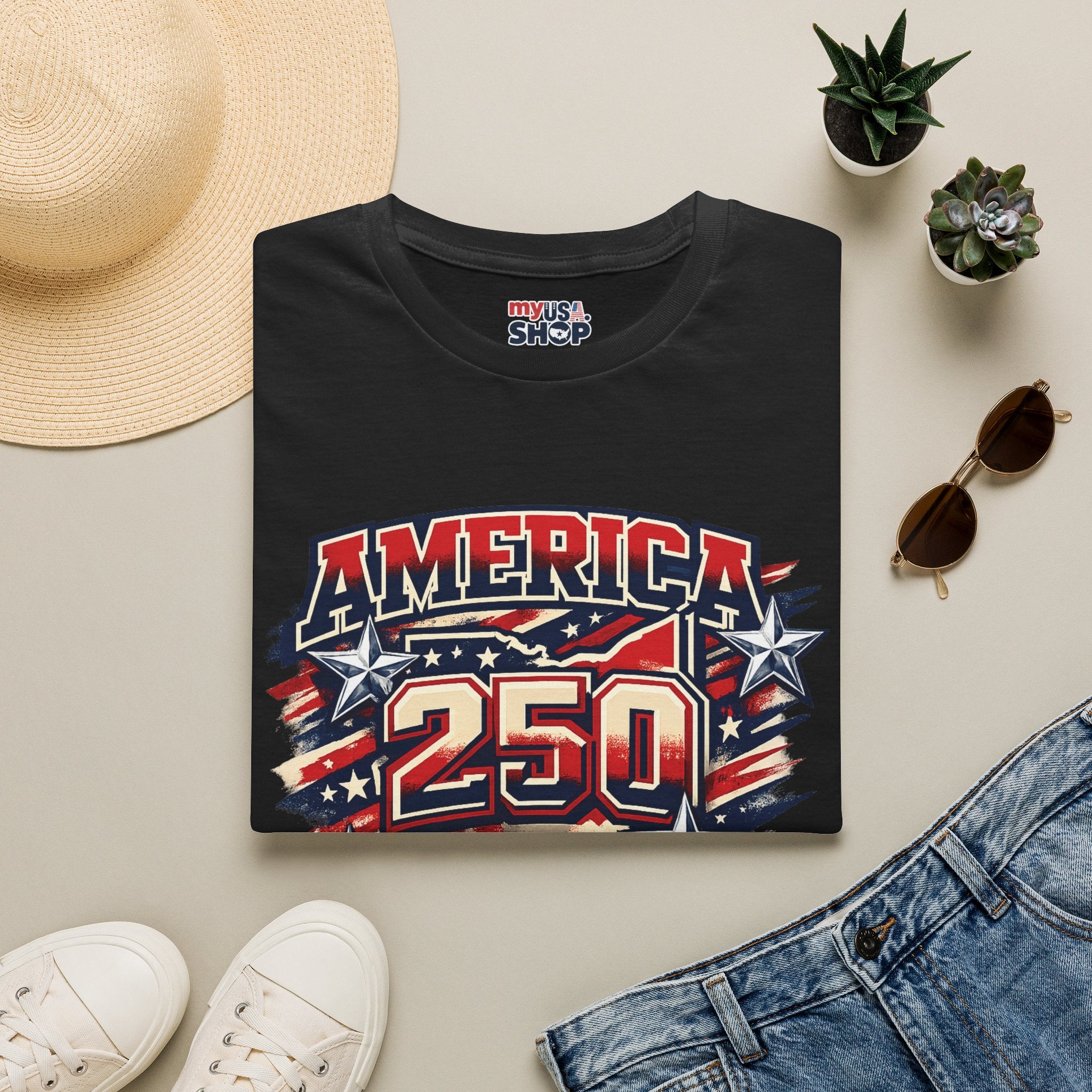 America 250 – Ohio Celebrating History Patriotic Vintage Tee Design