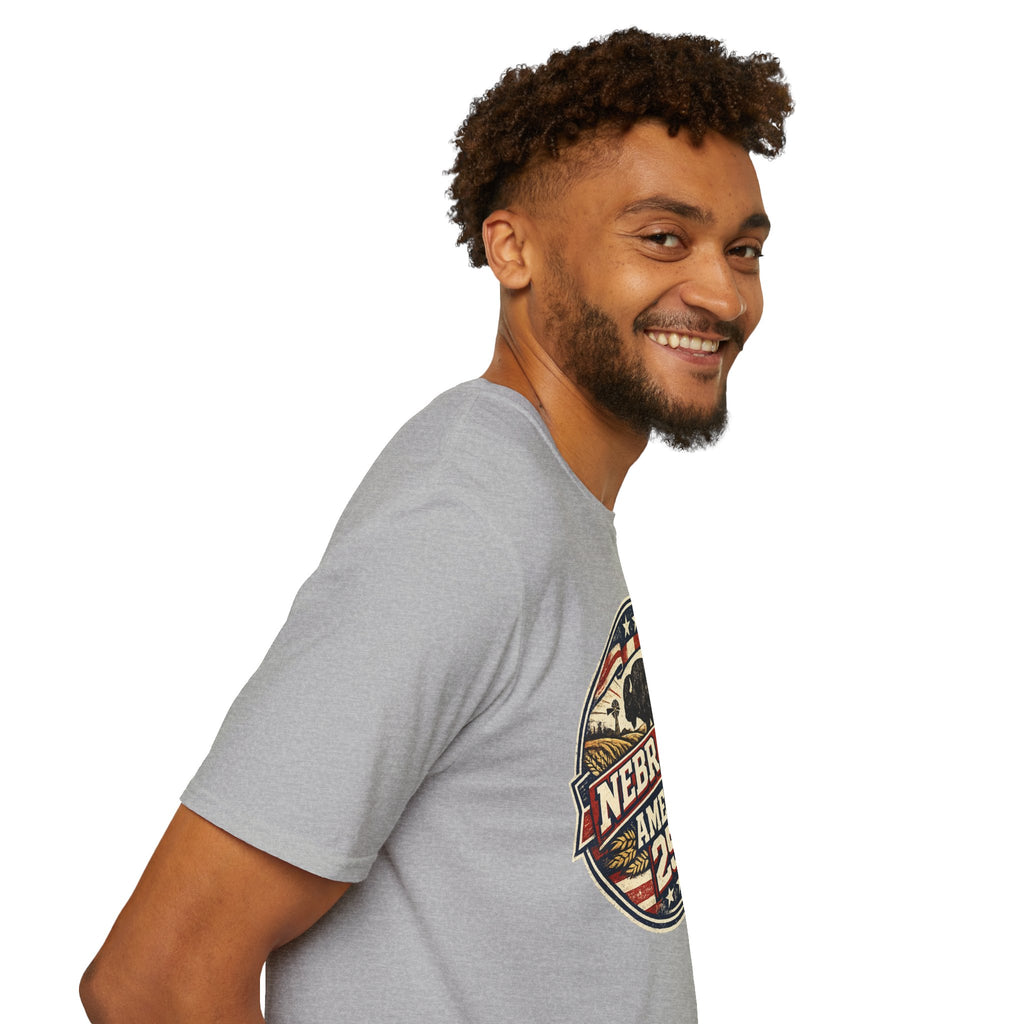 Nebraska Buffalo Retro T-Shirt — America 250 Vintage State Pride Tee