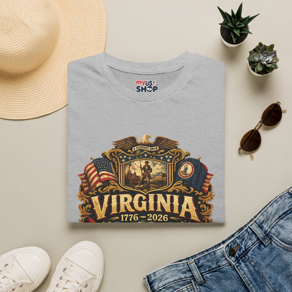 America 250 Co Virginia 250th Anniversary T-Shirt - Commemorative State Pride Tee