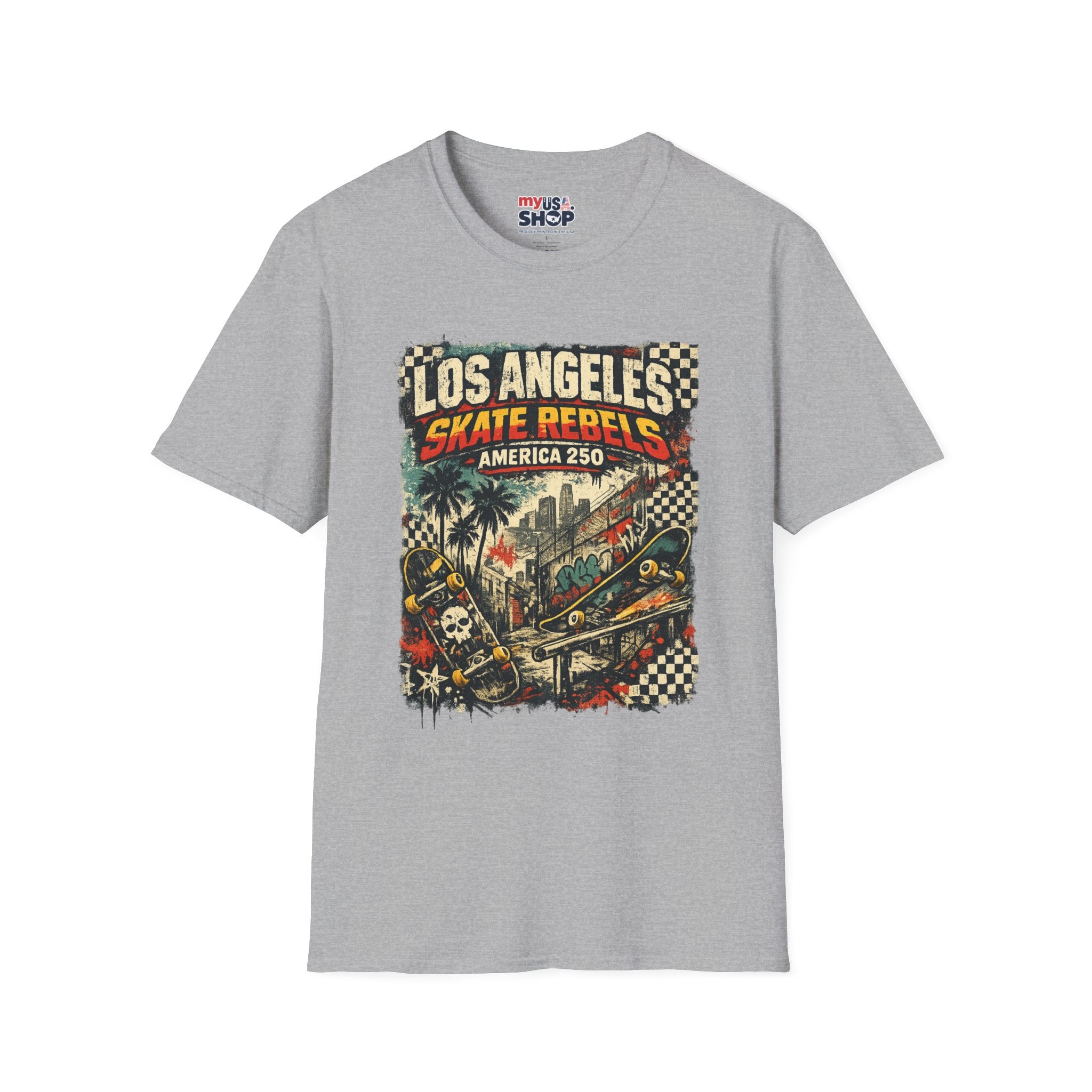 America 250 Los Angeles California La Skate Rebels Tee