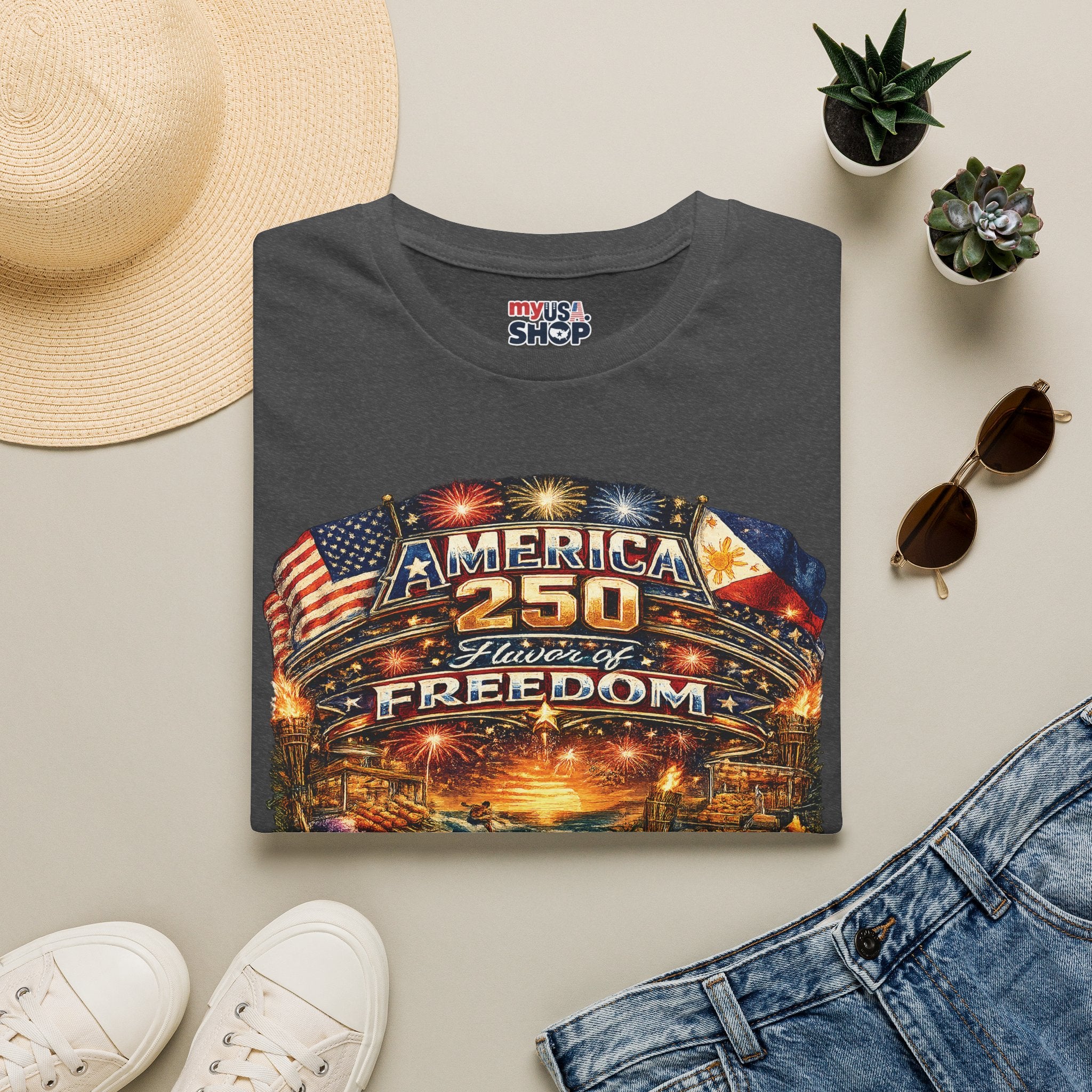 America 250  Filipino American Flavor of Freedom' — Patriotic 250th Anniversary