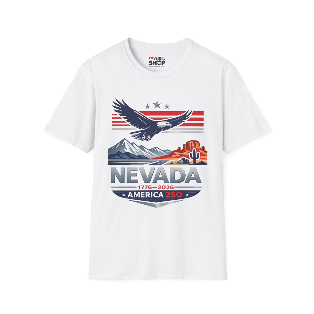 America 250 Nevada Eagle T-Shirt — Patriotic Desert Graphic Tee