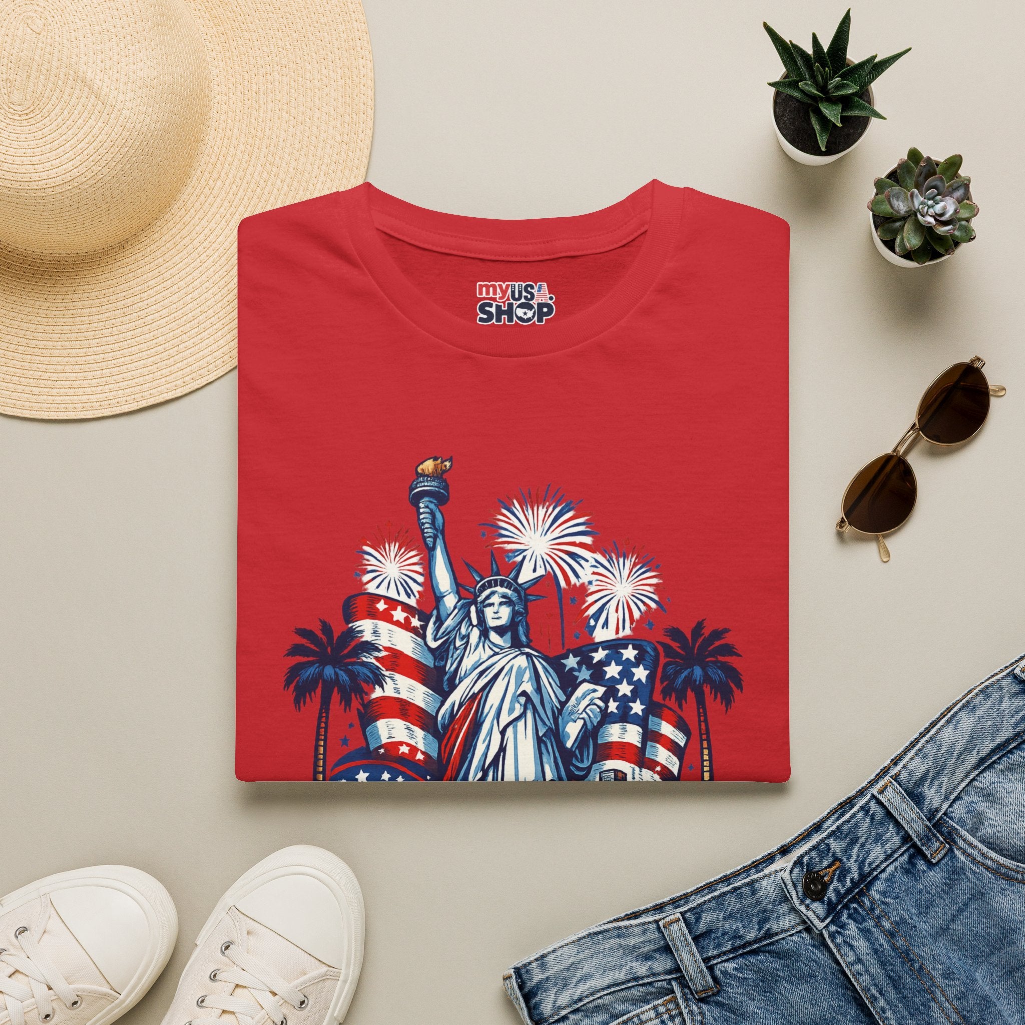 America 250 Statue of Liberty in Los Angeles California Tee