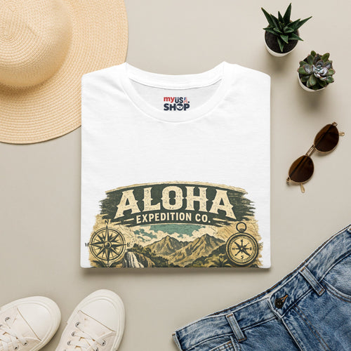 America 250 Hawaii Aloha Expedition T-Shirt — Vintage Hawaiian Adventure Tee