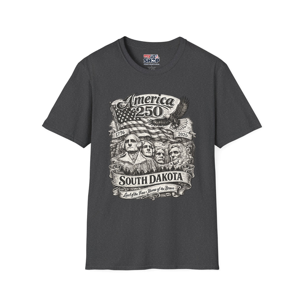 America 250 South Dakota T-Shirt — Mount Rushmore Patriotic Anniversary Graphic Tee
