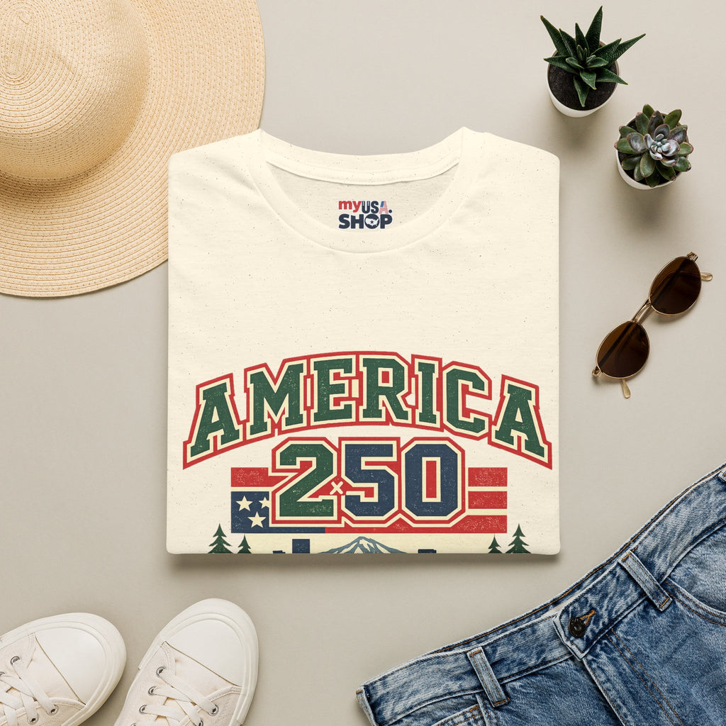 America 250 Shirt — Oregon Retro Collegiate Northwest Graphic Tee