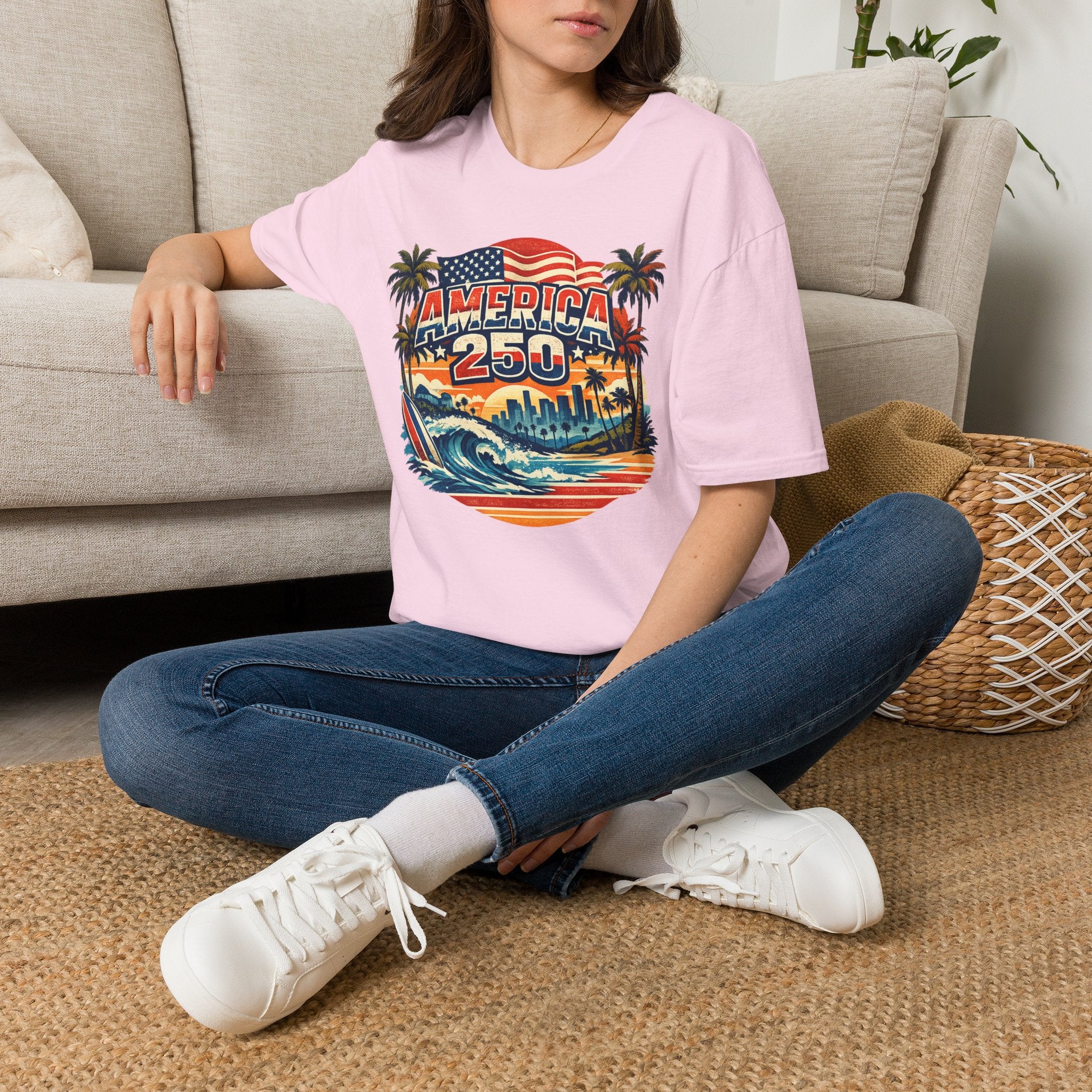 America 250 Los Angeles West Coast Patriot California Tee