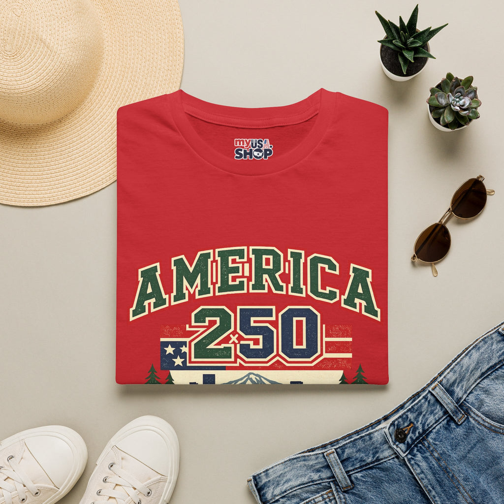 America 250 Shirt — Oregon Retro Collegiate Northwest Graphic Tee