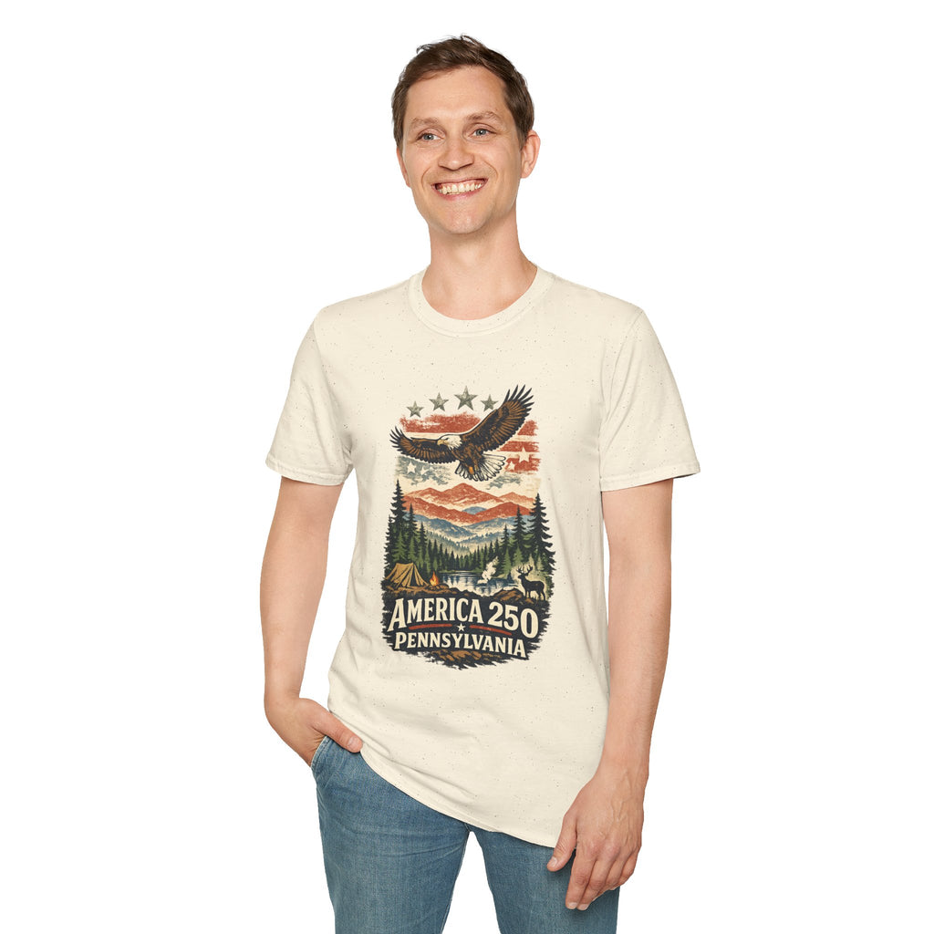 Pennsylvania America 250 Shirt — Wilderness Eagle Outdoor Graphic Tee