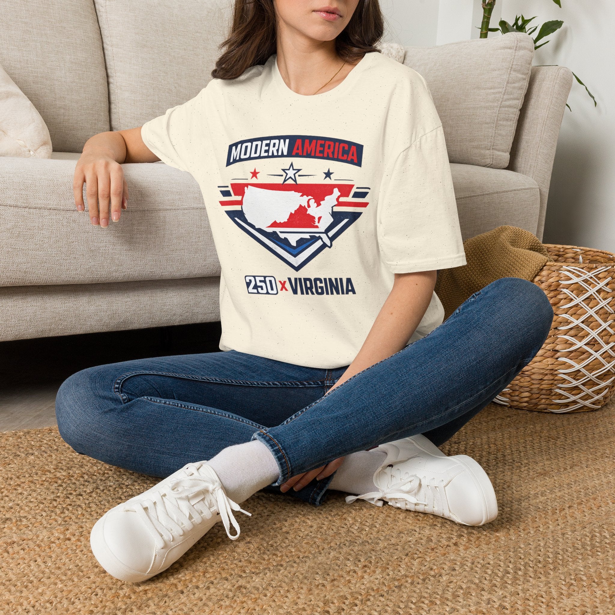 America 250 Virginia T‑Shirt — Patriotic USA State Graphic Tee