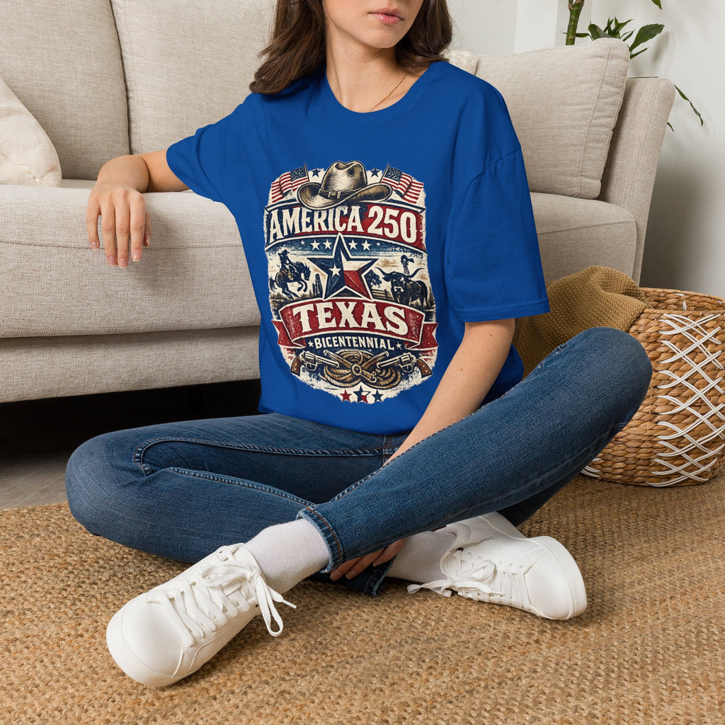 America 250 Texas T-Shirt — Western Heritage Graphic Tee