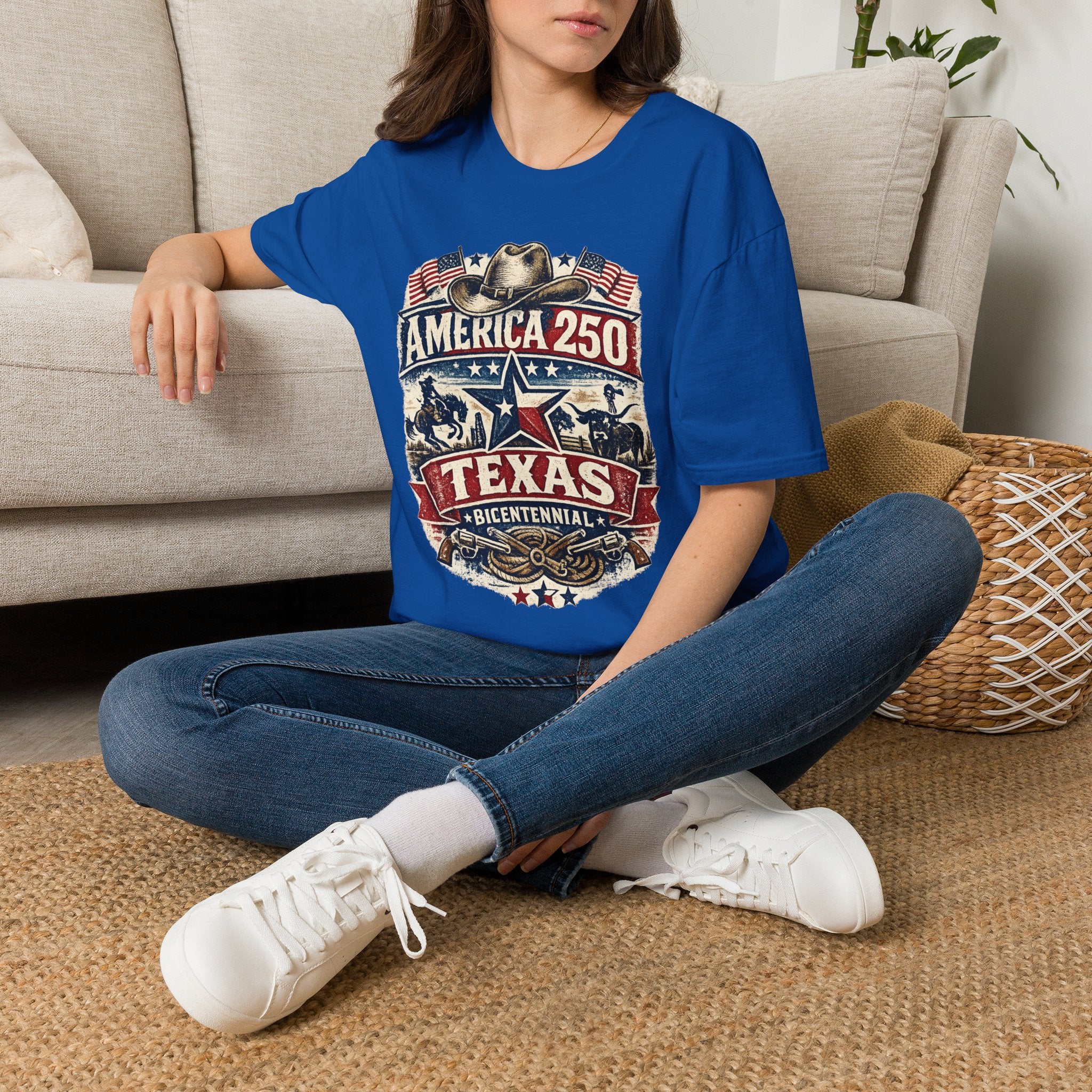 America 250 Texas T-Shirt — Western Heritage Graphic Tee