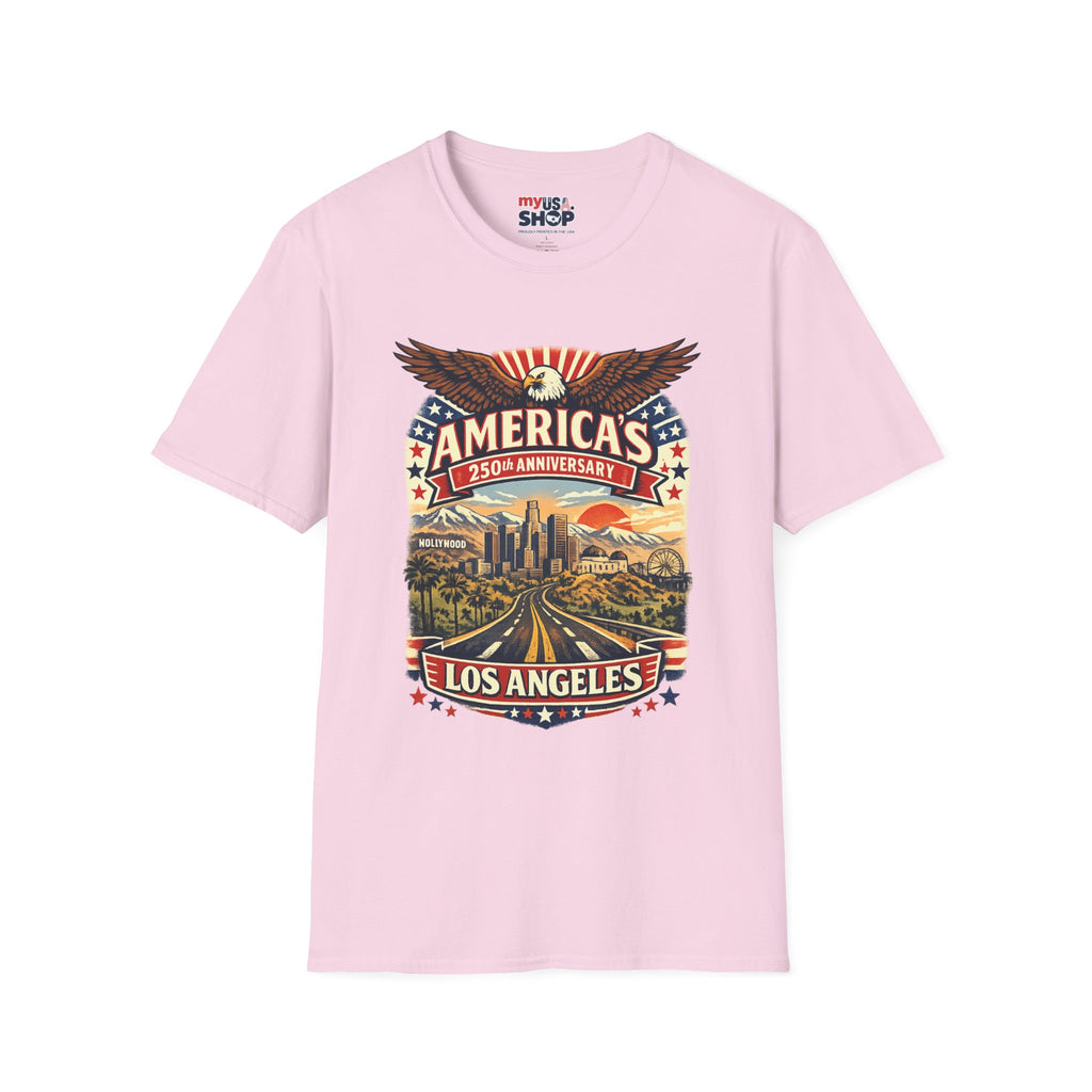 America 250 Patriotic Route to Los Angeles California Tee