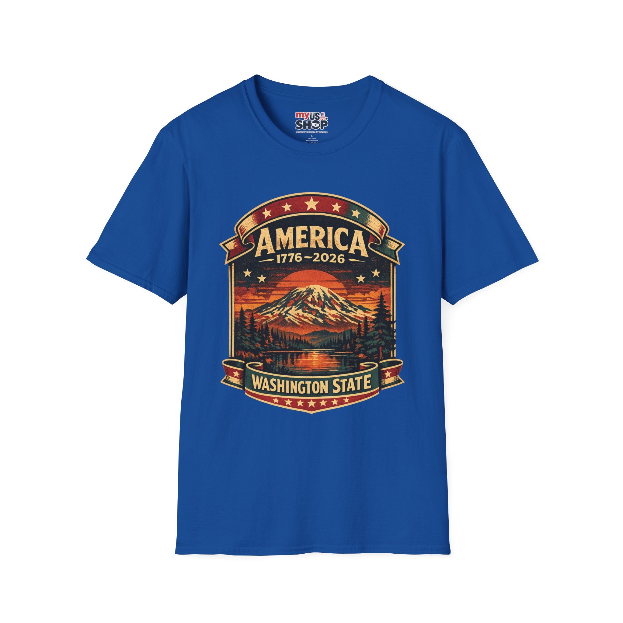 America 250 - Washington State Vintage T-Shirt