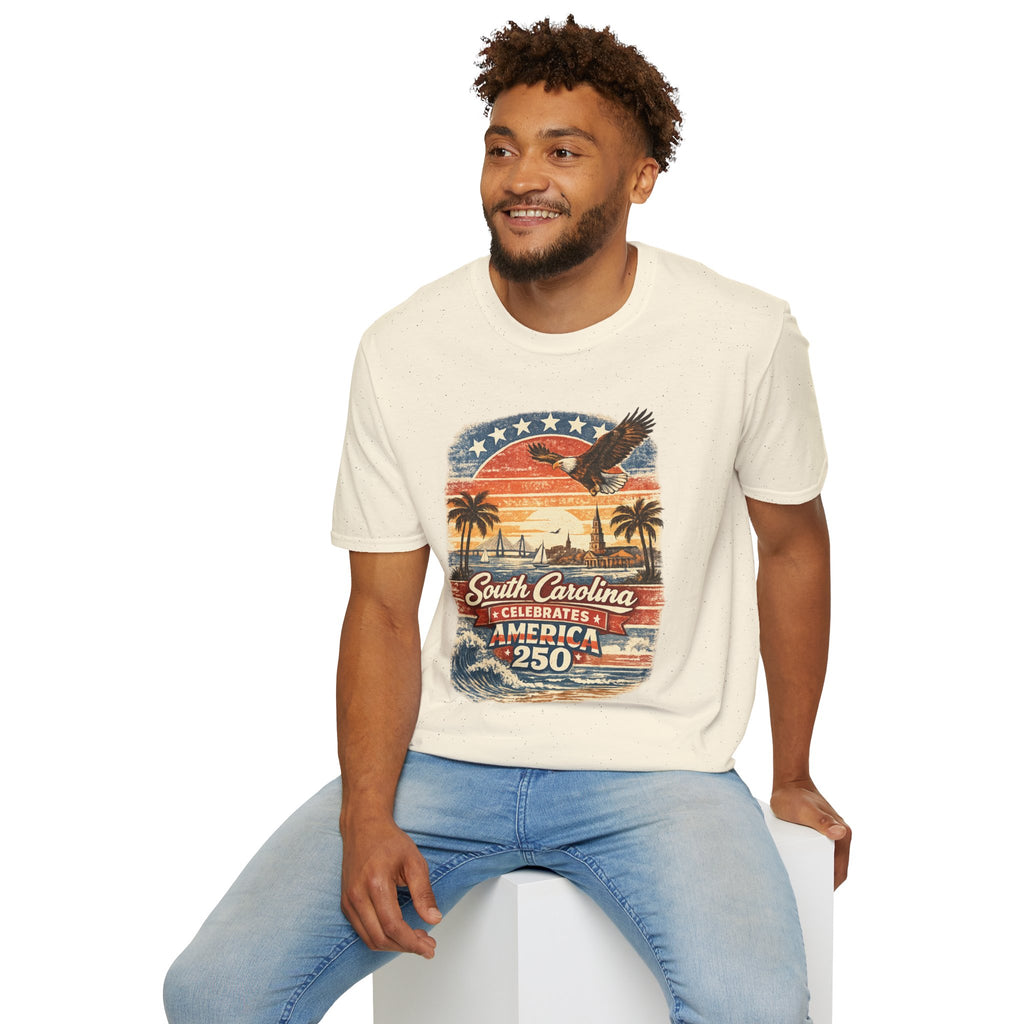 South Carolina Vintage Eagle T-Shirt — America Celebrates 250 Retro Tee