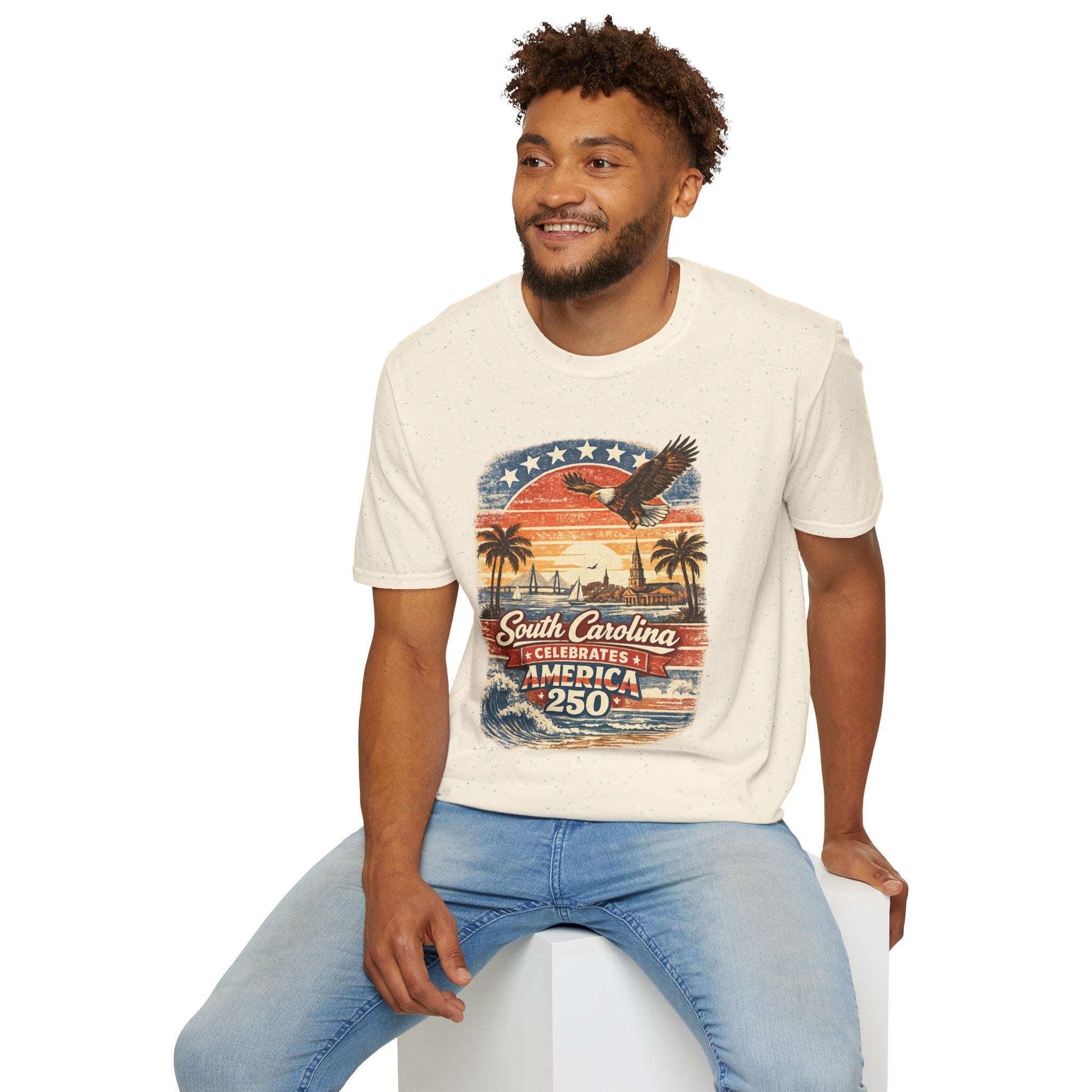 South Carolina Vintage Eagle T-Shirt — America Celebrates 250 Retro Tee