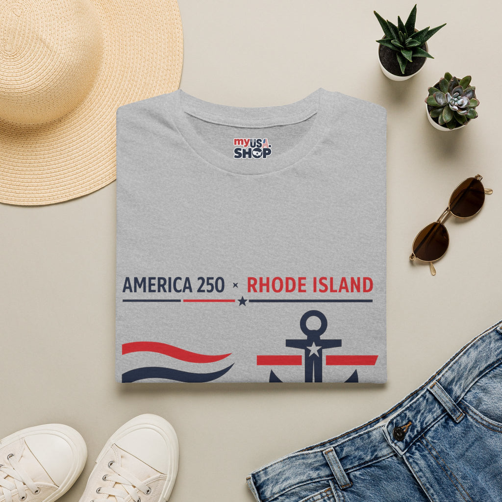 RI250 Rhode Island America 250 Shirt — Modern Nautical Graphic Tee