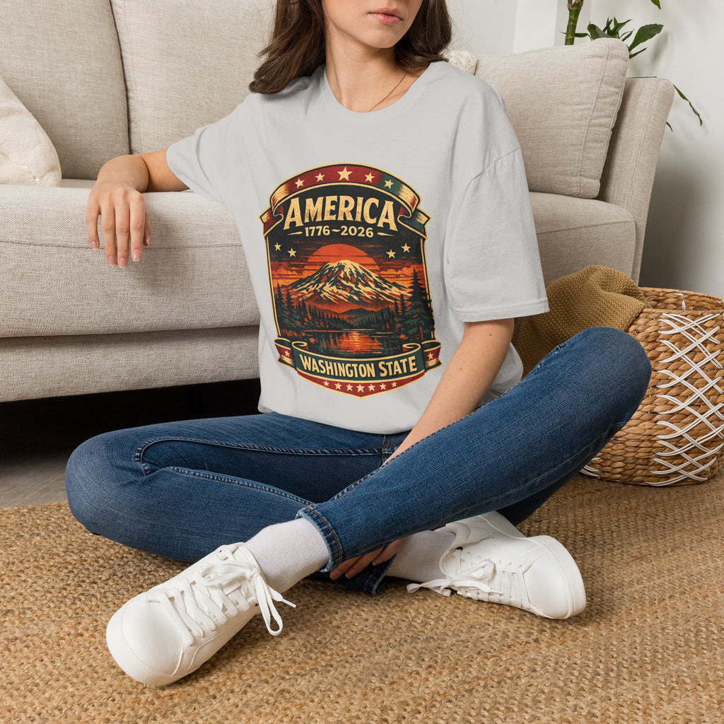 America 250 - Washington State Vintage T-Shirt