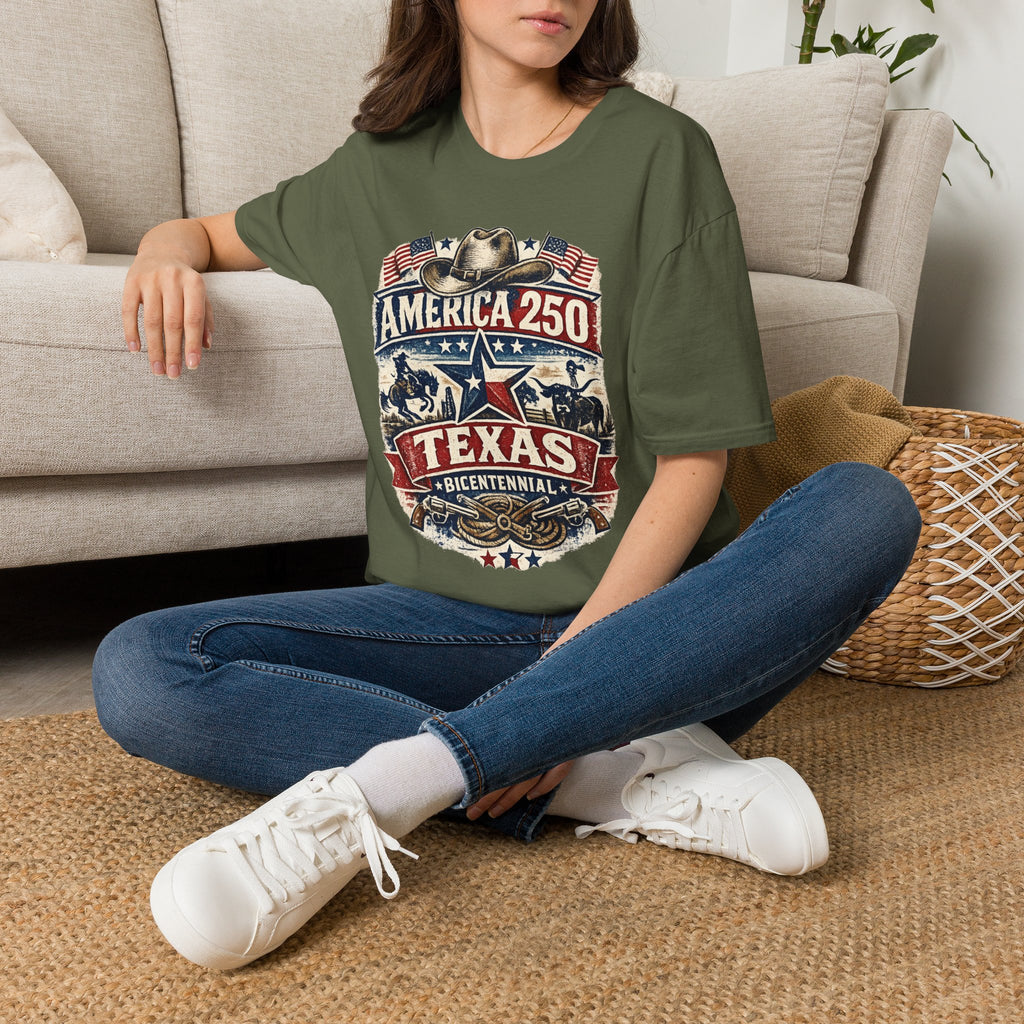 America 250 Texas T-Shirt — Western Heritage Graphic Tee