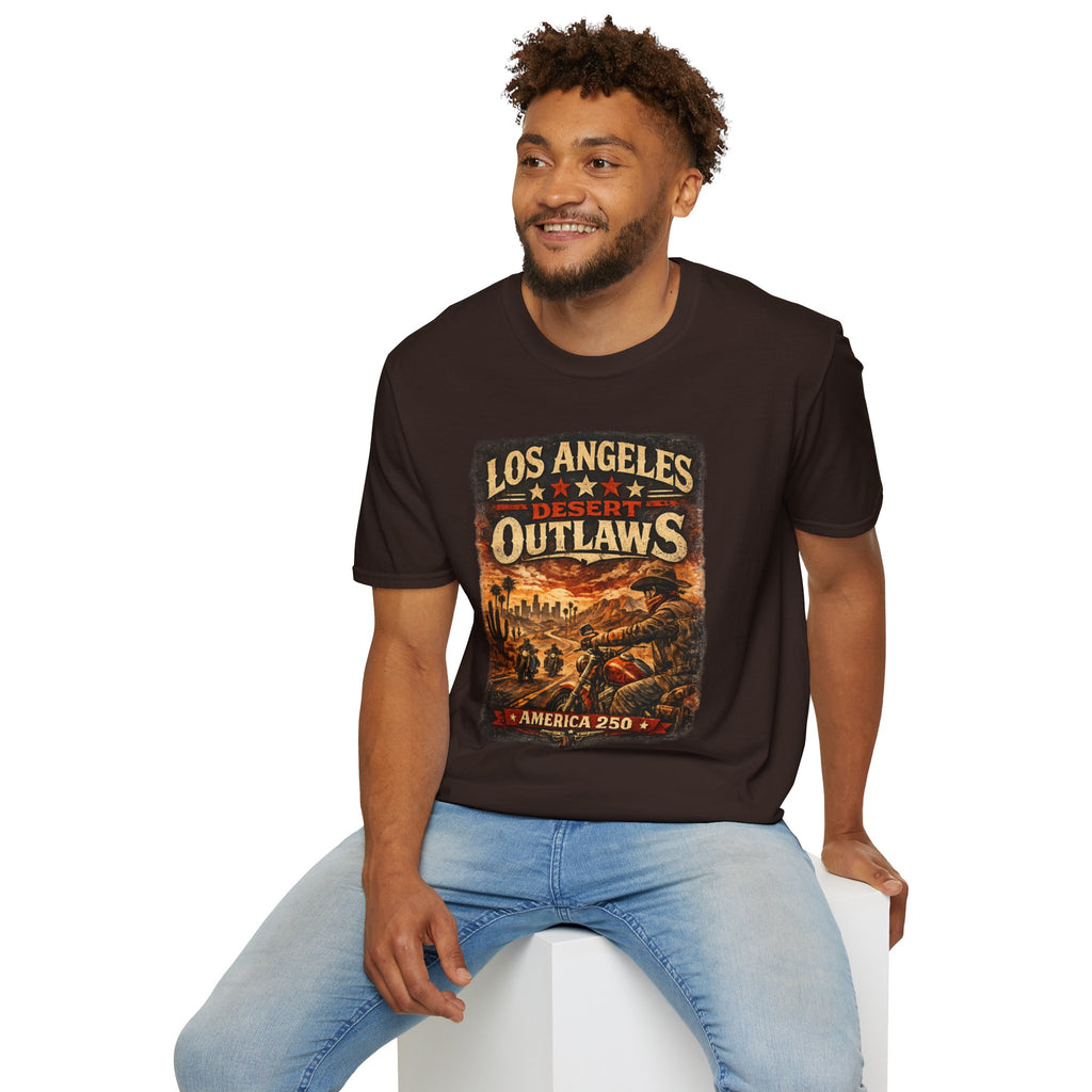 America 250 Los Angeles California La Dessert Outlaws Tee
