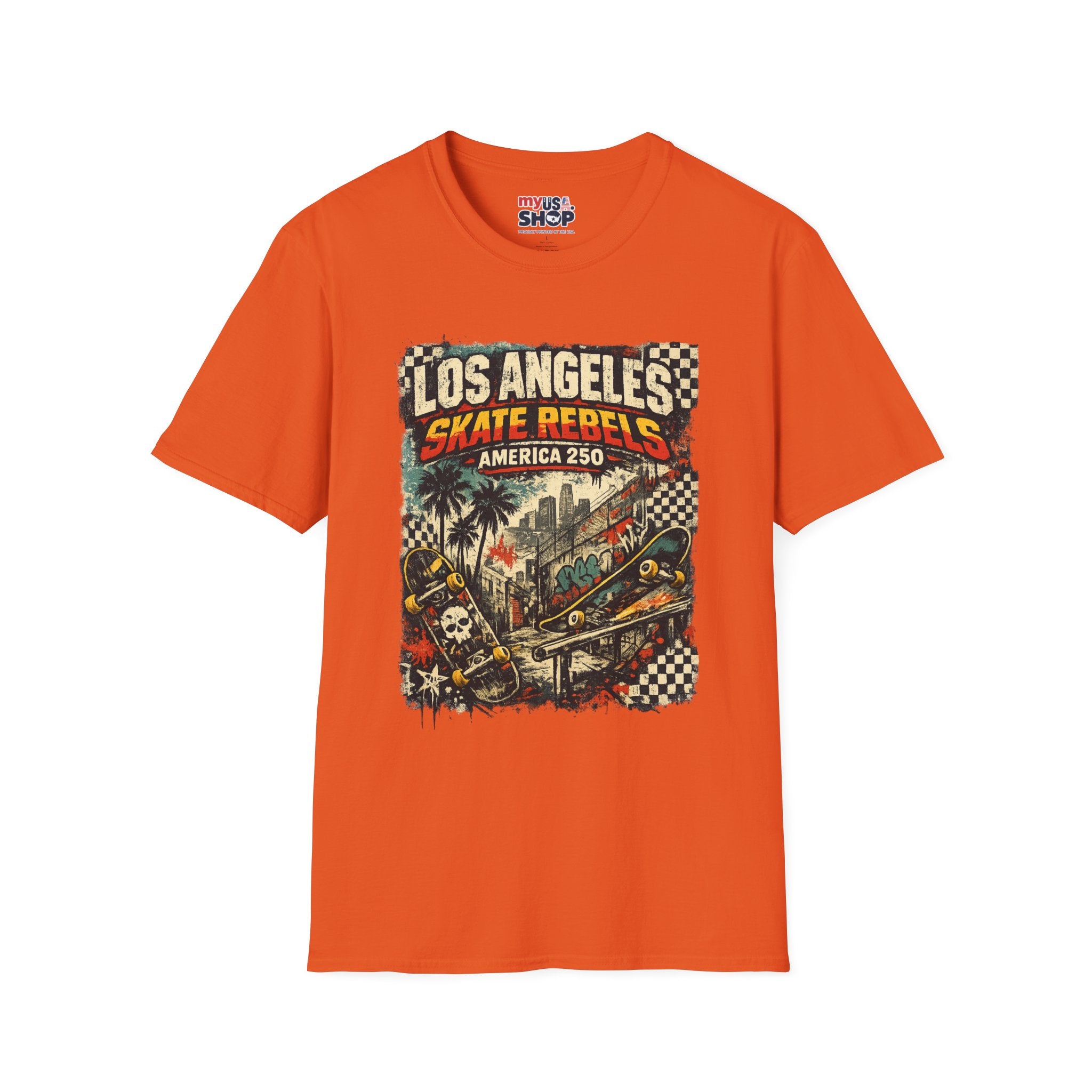 America 250 Los Angeles California La Skate Rebels Tee