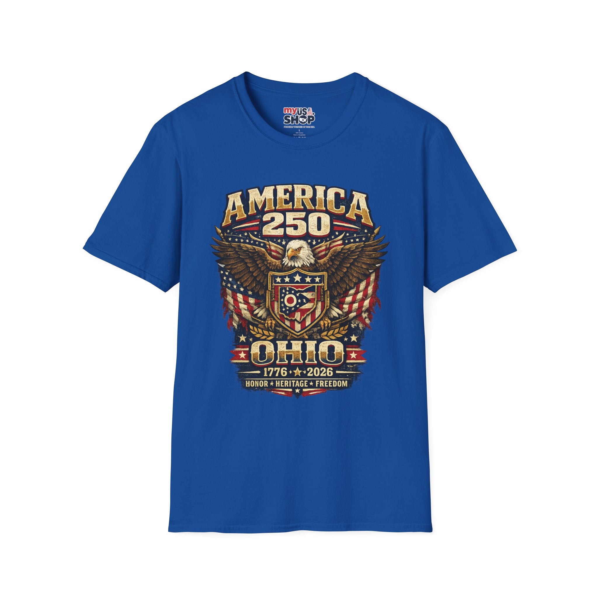 America 250 Ohio Eagle T-Shirt —1776–2026 Patriotic Tee