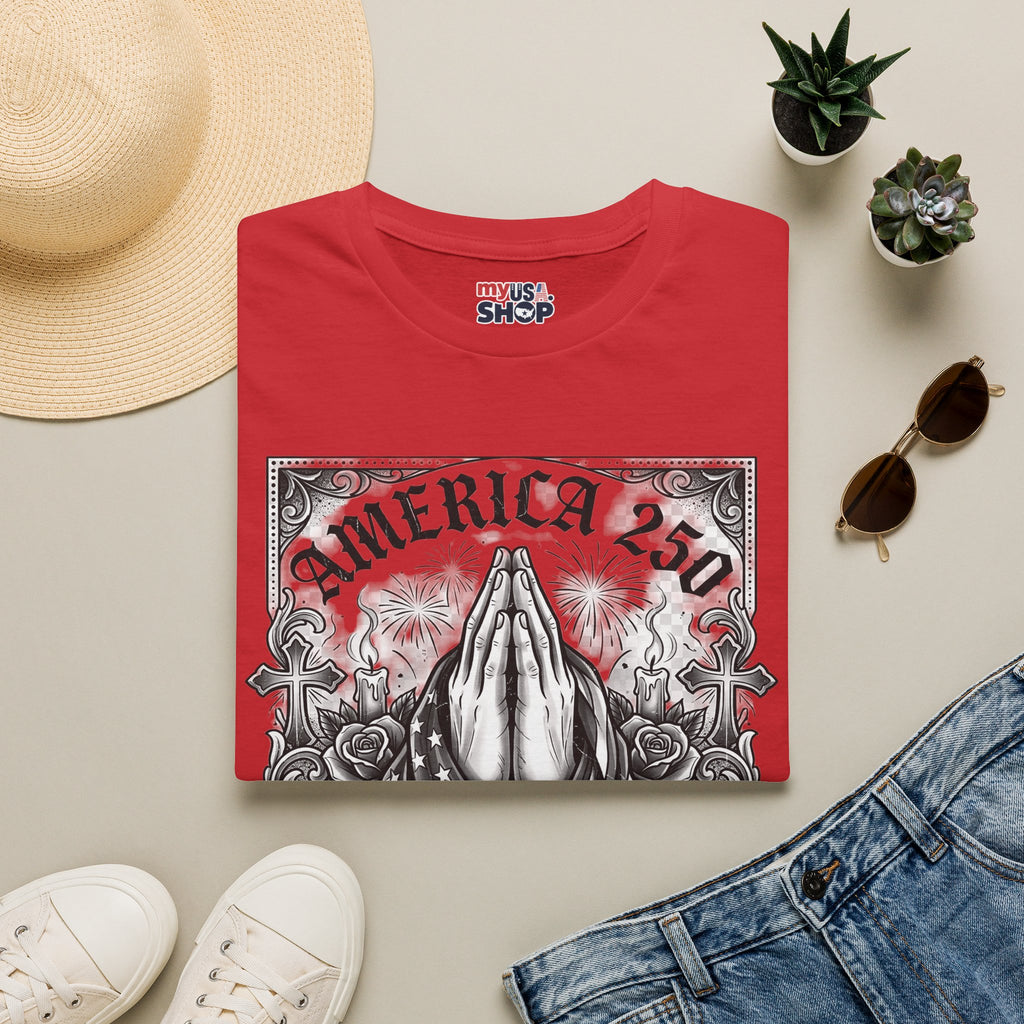 America 250 Praying Hands — Faith, Family, Freedom