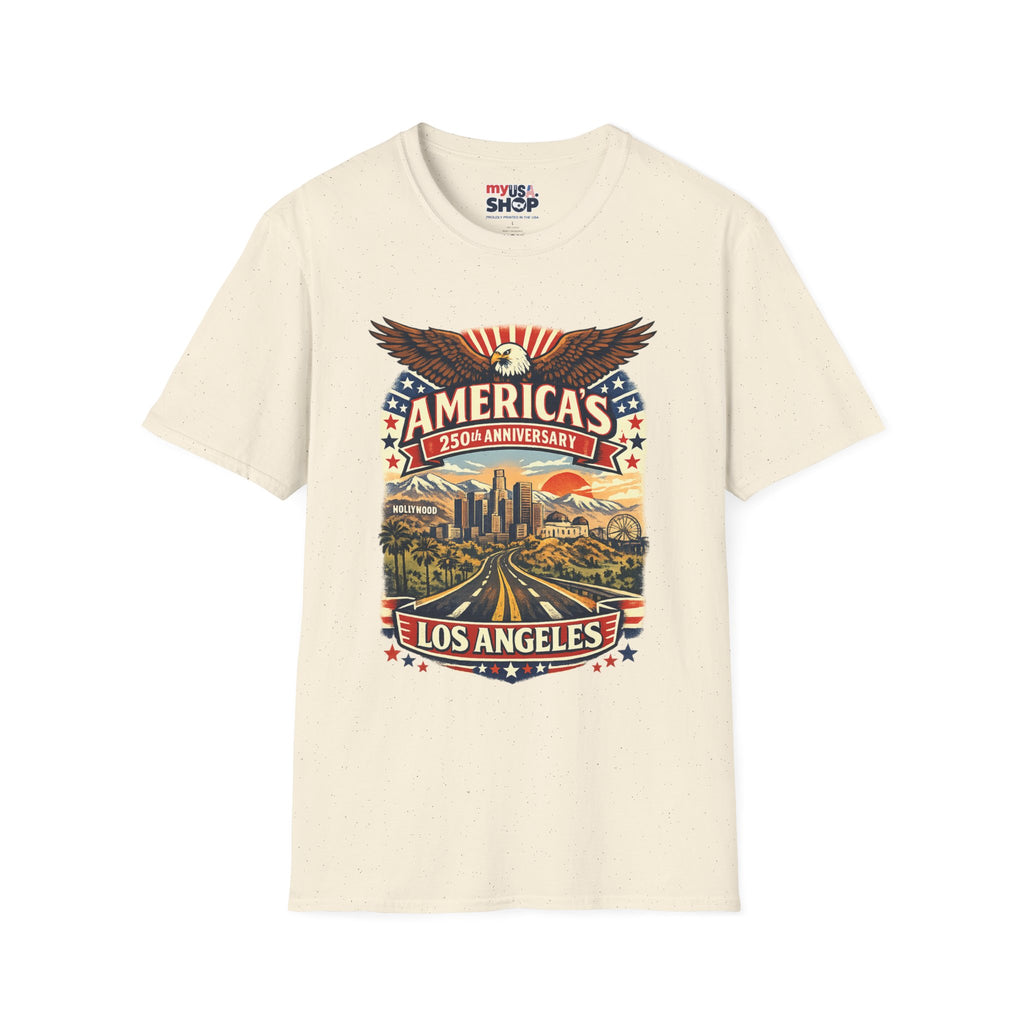 America 250 Patriotic Route to Los Angeles California Tee