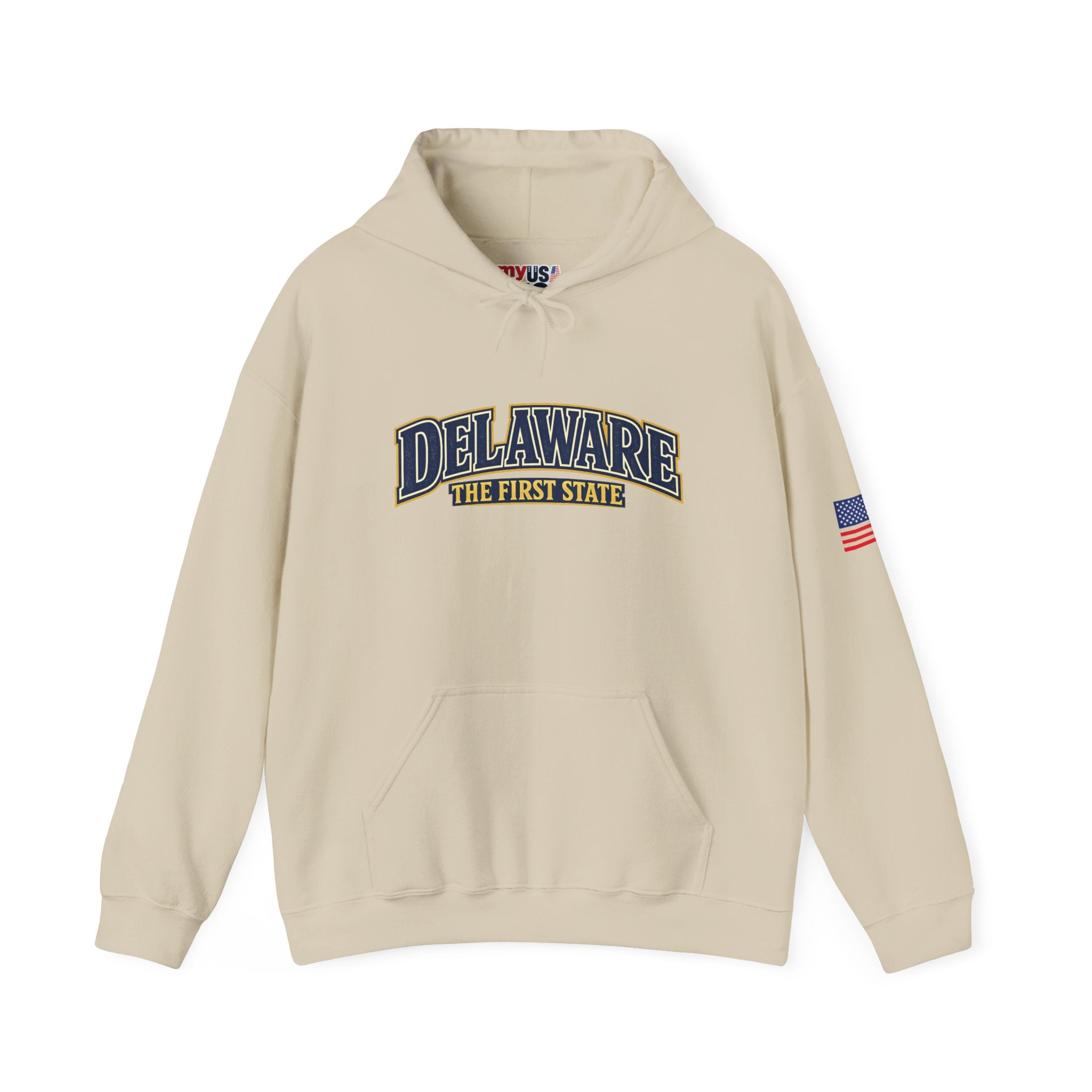 Delaware The First State Heavy Blend Hooded Sweatshirt