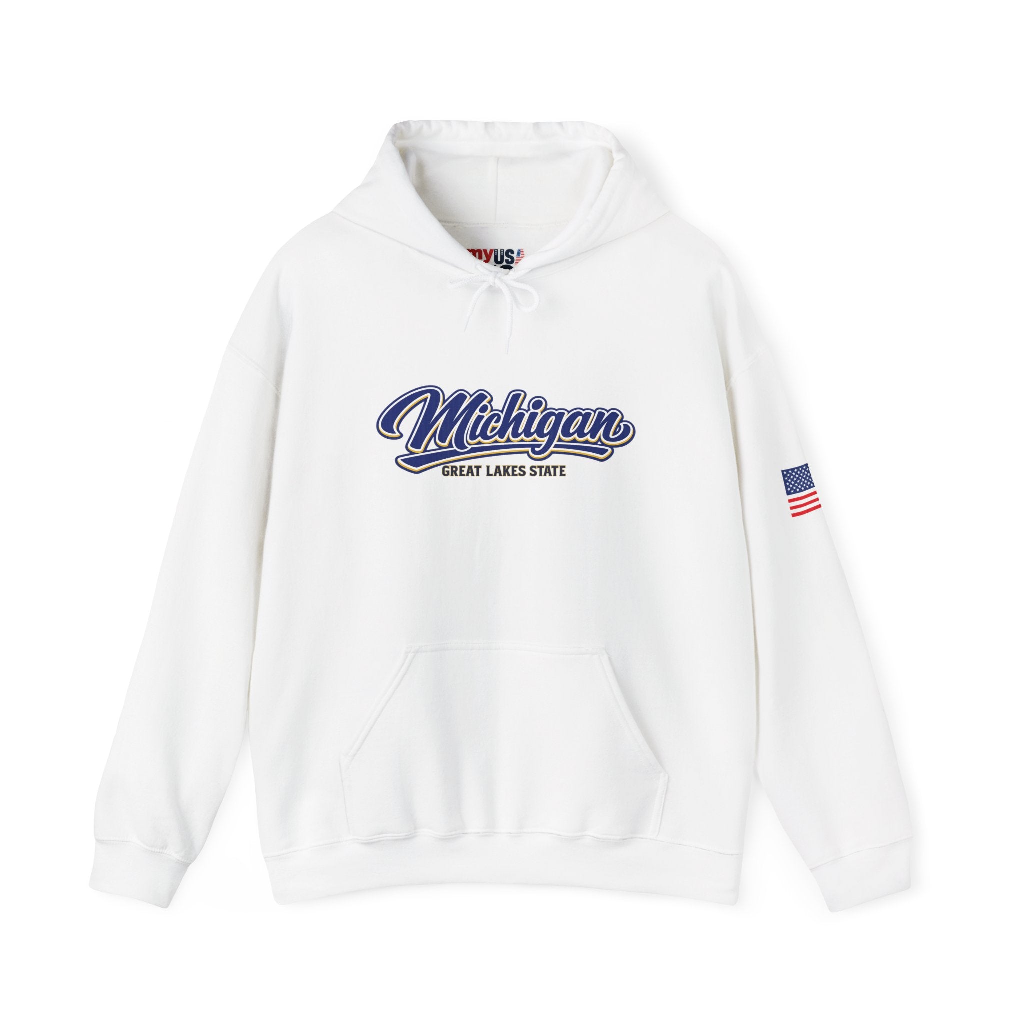 Michigan Great Lakes State Heavy Blend Hooded Sweatshirt