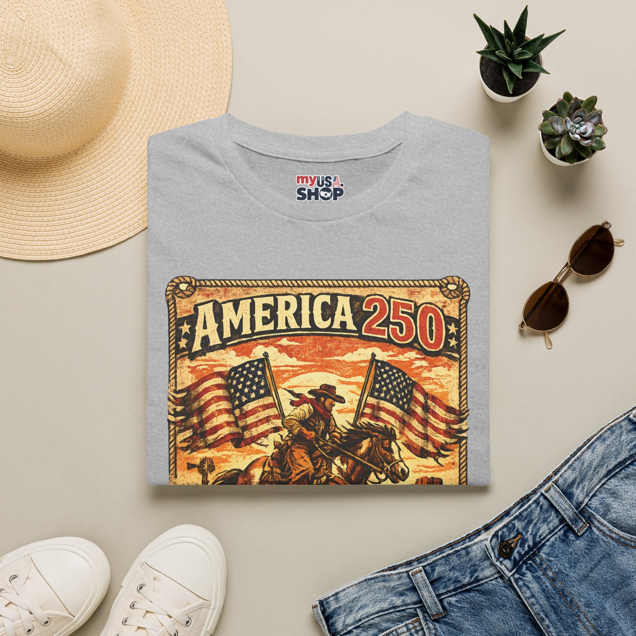 America 250 Nebraska Strong T-Shirt — Patriotic Centennial Retro Tee