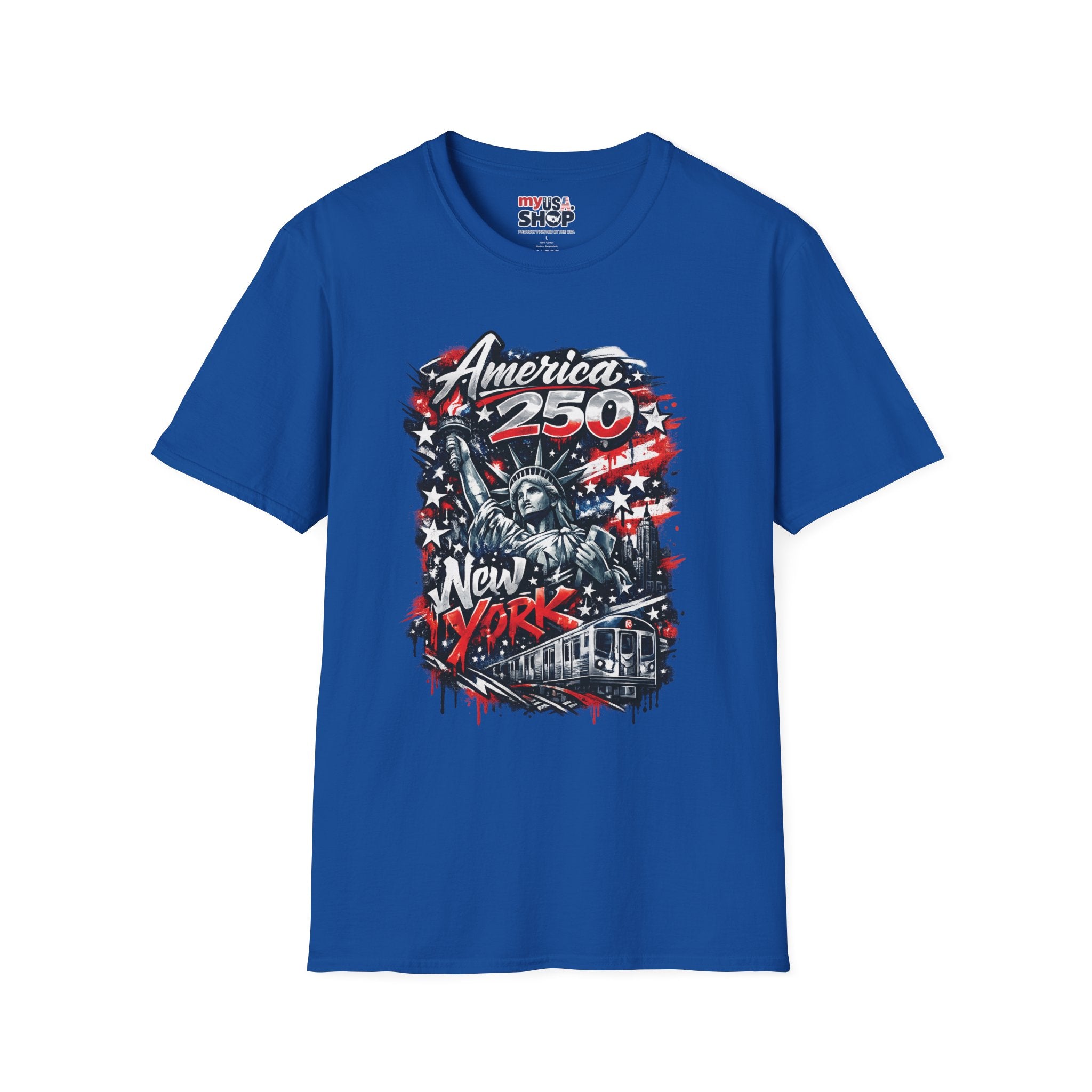 America 250 Statue of Liberty T-Shirt — Patriotic New York 250th Anniversary Tee