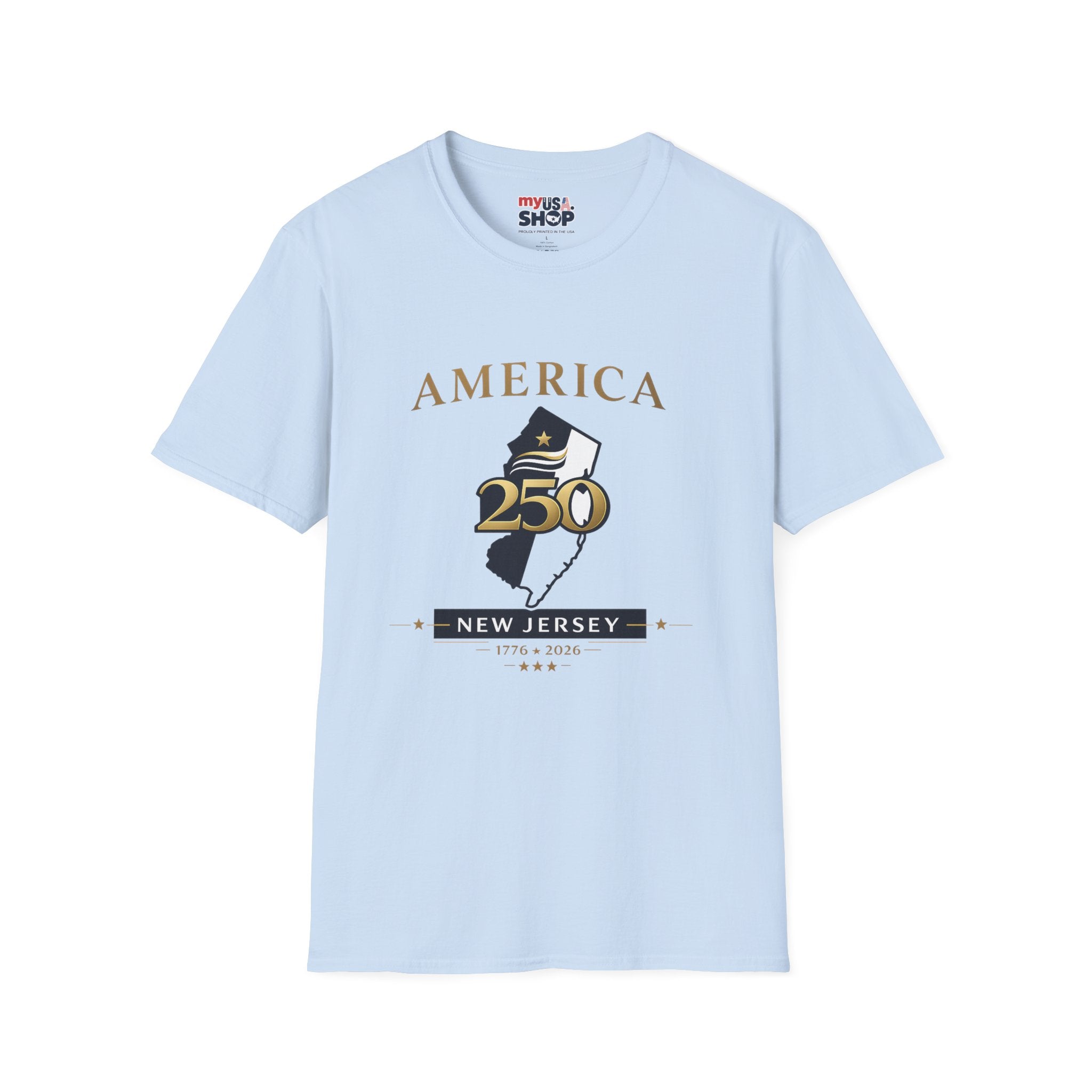 America 250 x New Jersey— Golden Map