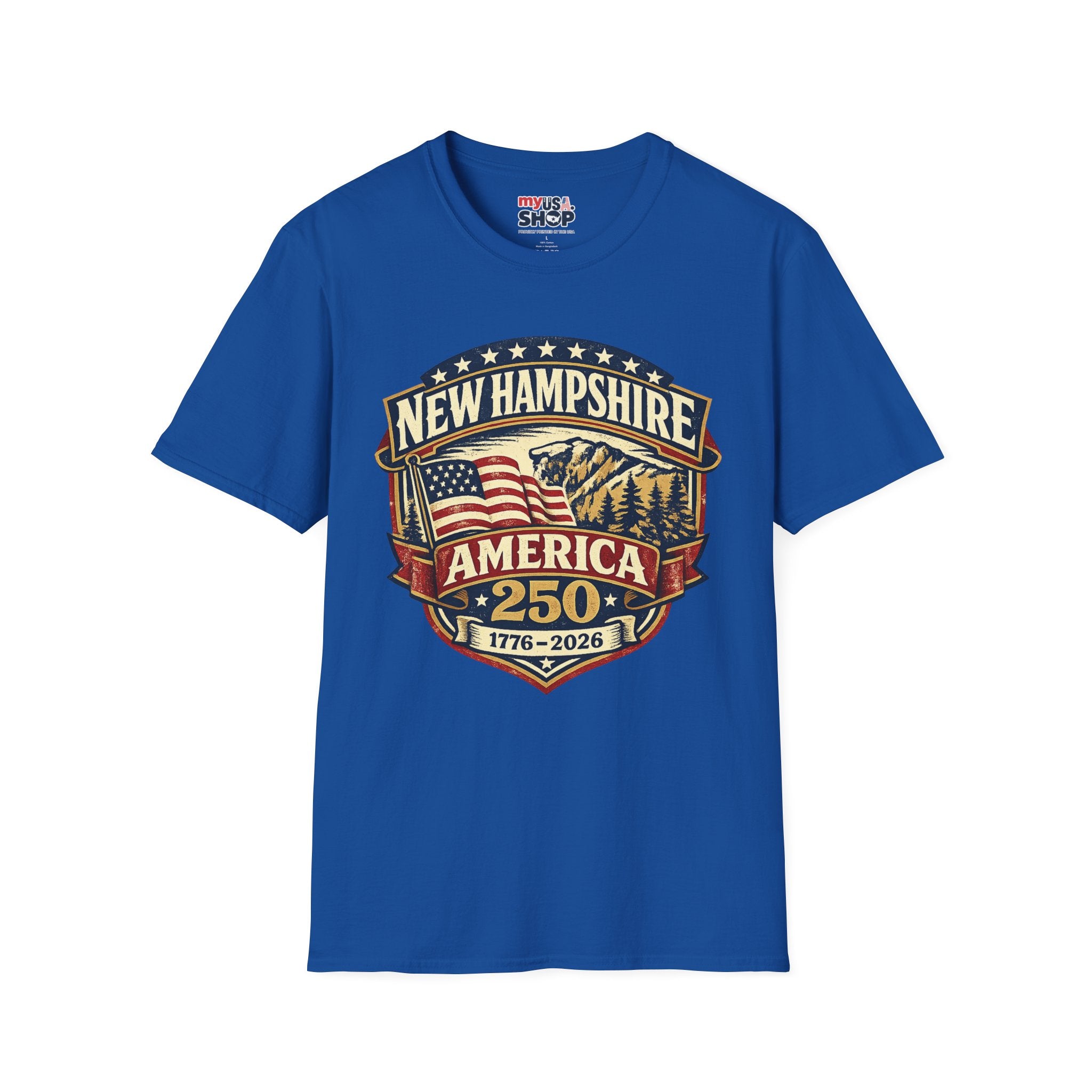 New Hampshire America 250 T-Shirt — 1776–2026 Anniversary State Pride