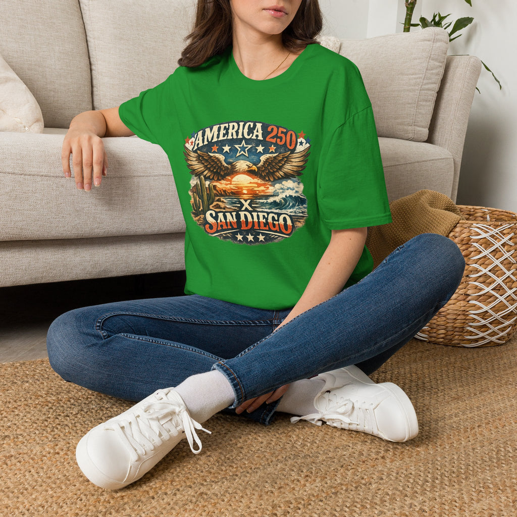 America 250 San Diego California Coastal Tee