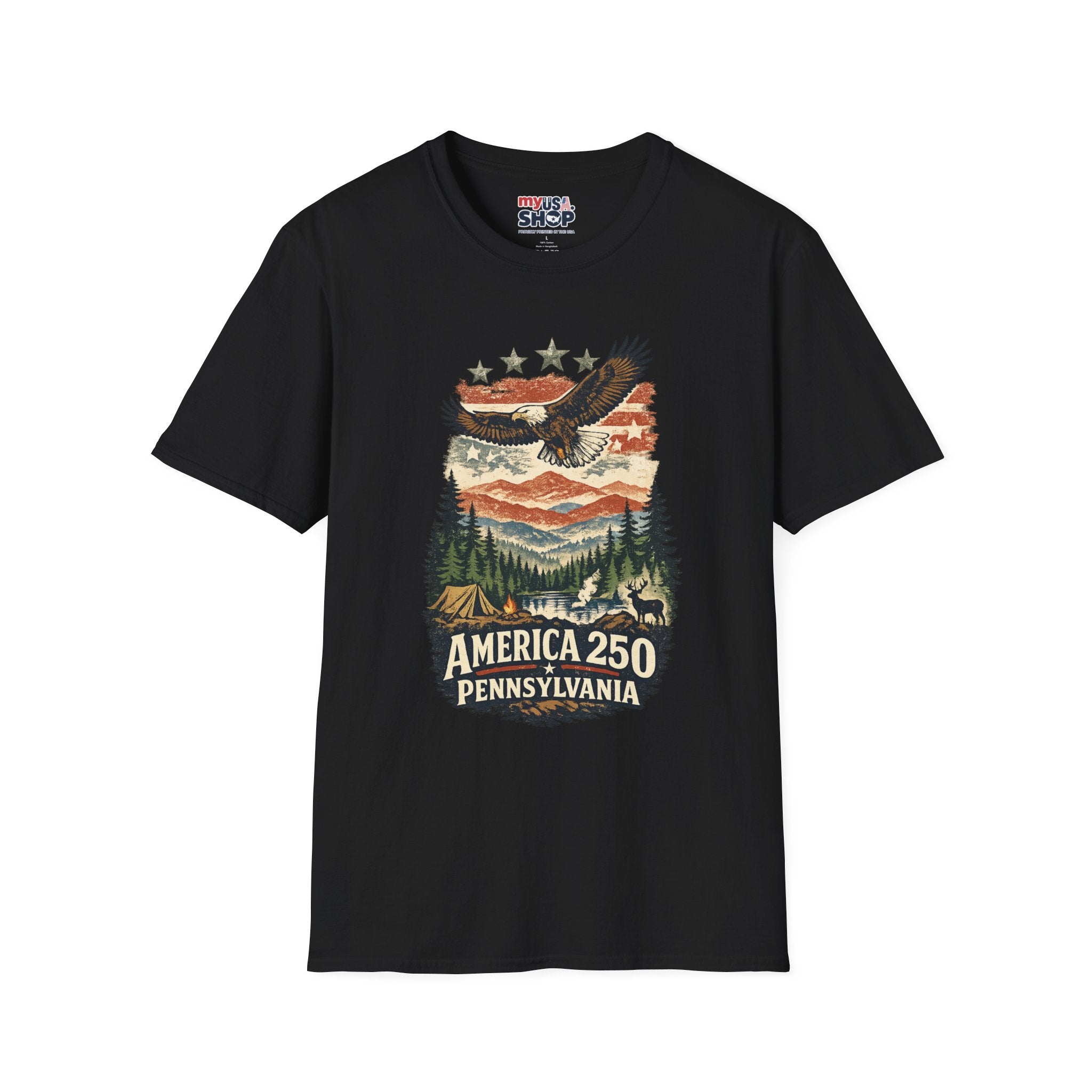 Pennsylvania America 250 Shirt — Wilderness Eagle Outdoor Graphic Tee