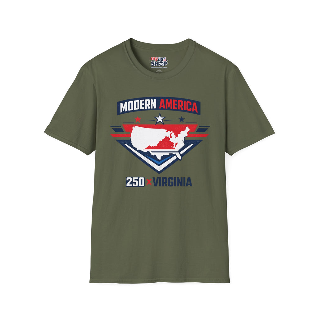 America 250 Virginia T‑Shirt — Patriotic USA State Graphic Tee