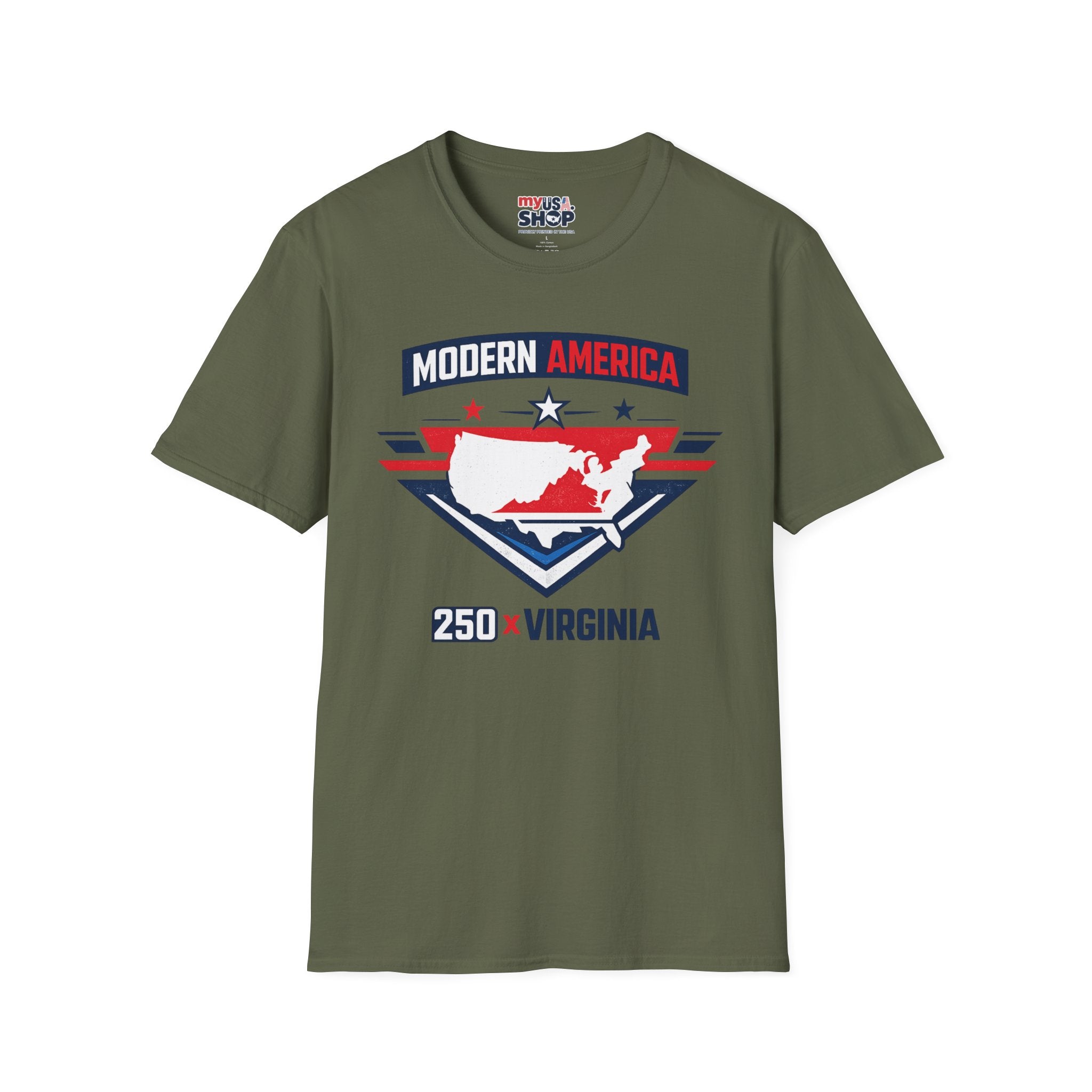 America 250 Virginia T‑Shirt — Patriotic USA State Graphic Tee