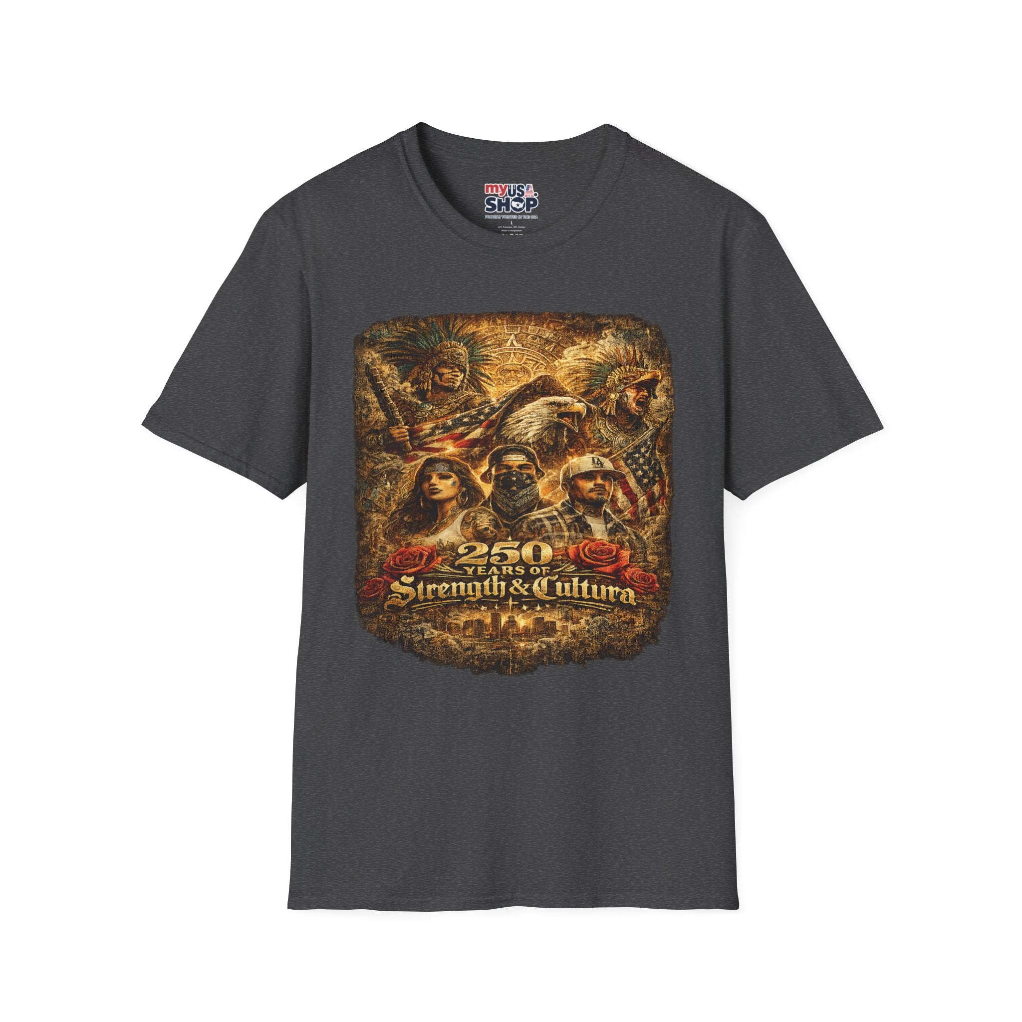 America 250 x Chicano Native Pride Graphic Tee — “Strength & Culture” 250th Anniversary Design