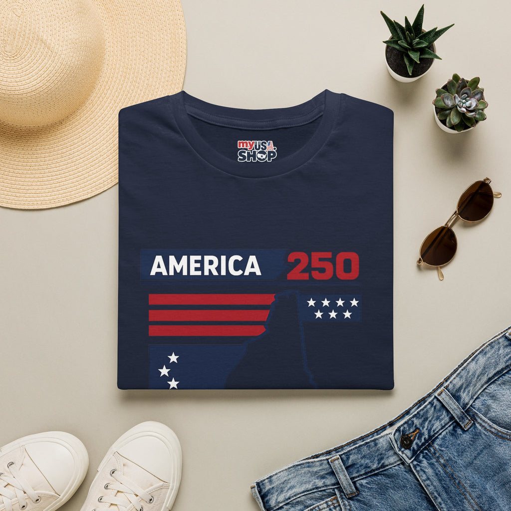 America 250 x New Hampshire Map