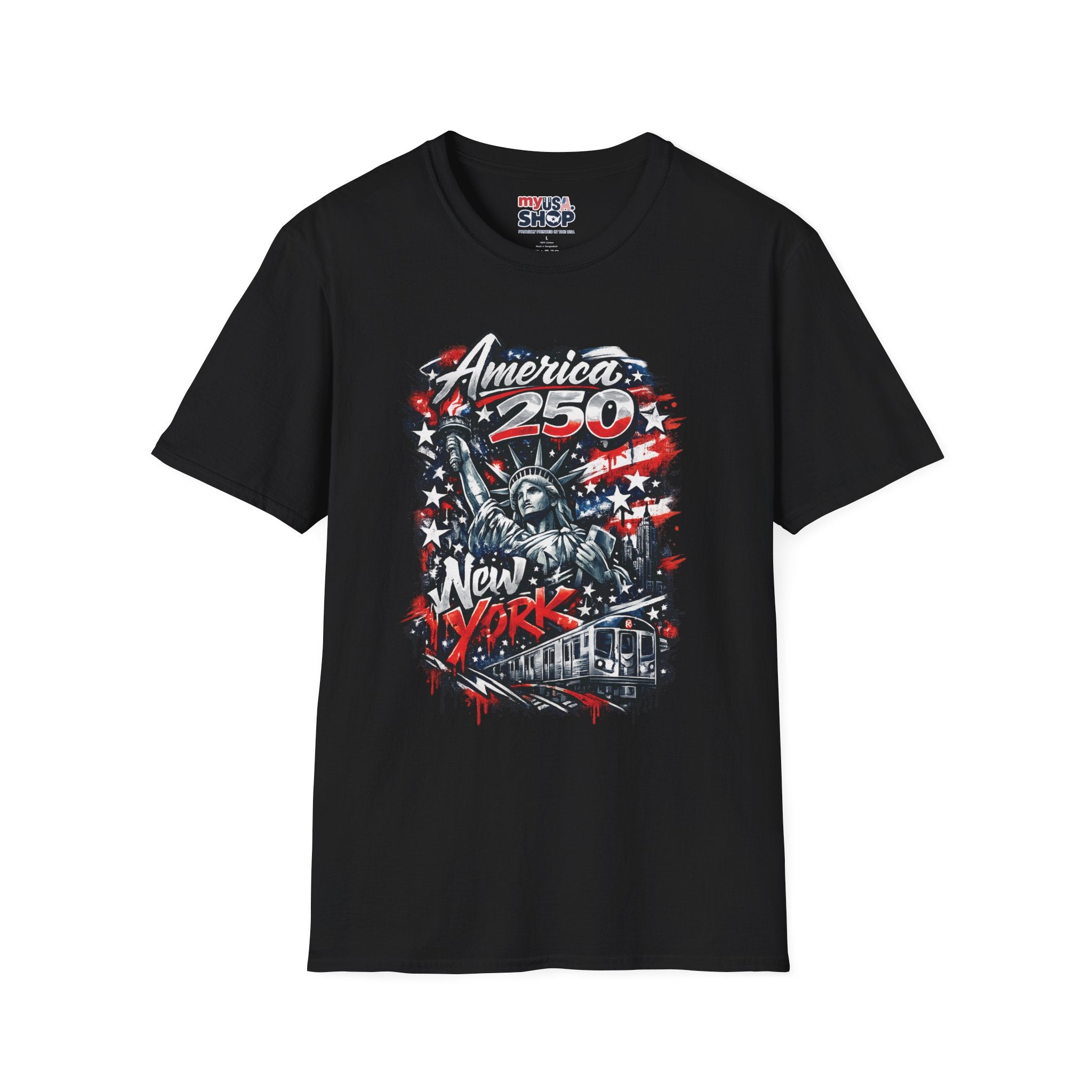 America 250 Statue of Liberty T-Shirt — Patriotic New York 250th Anniversary Tee