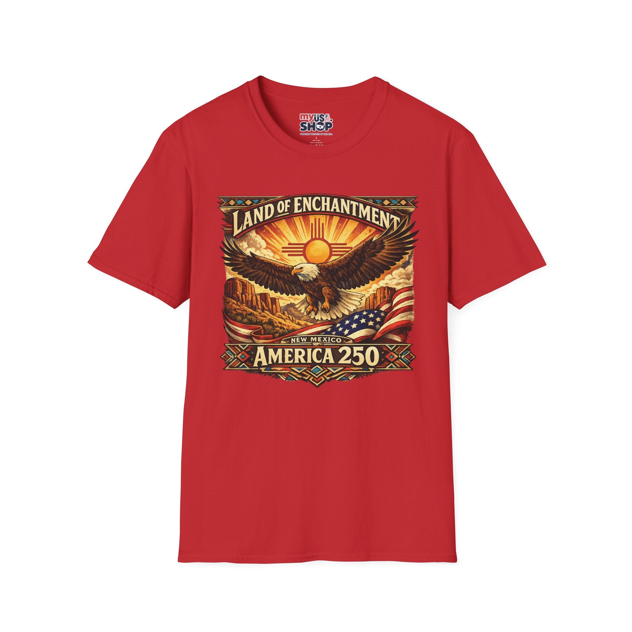 America 250 Land of Enchantment Eagle — New Mexico Patriotic Graphic Tee