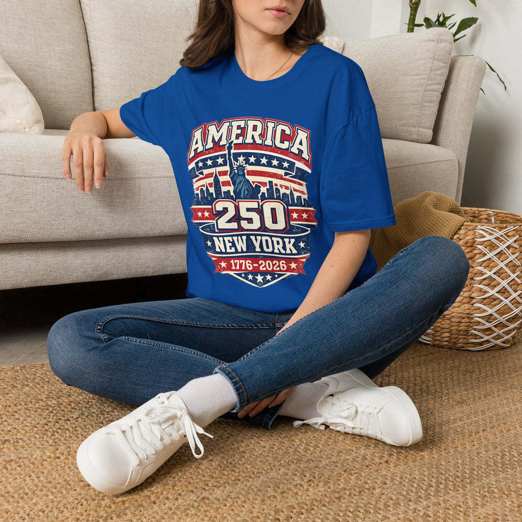 America 250 New York — 1776-2026 Patriotic Tee