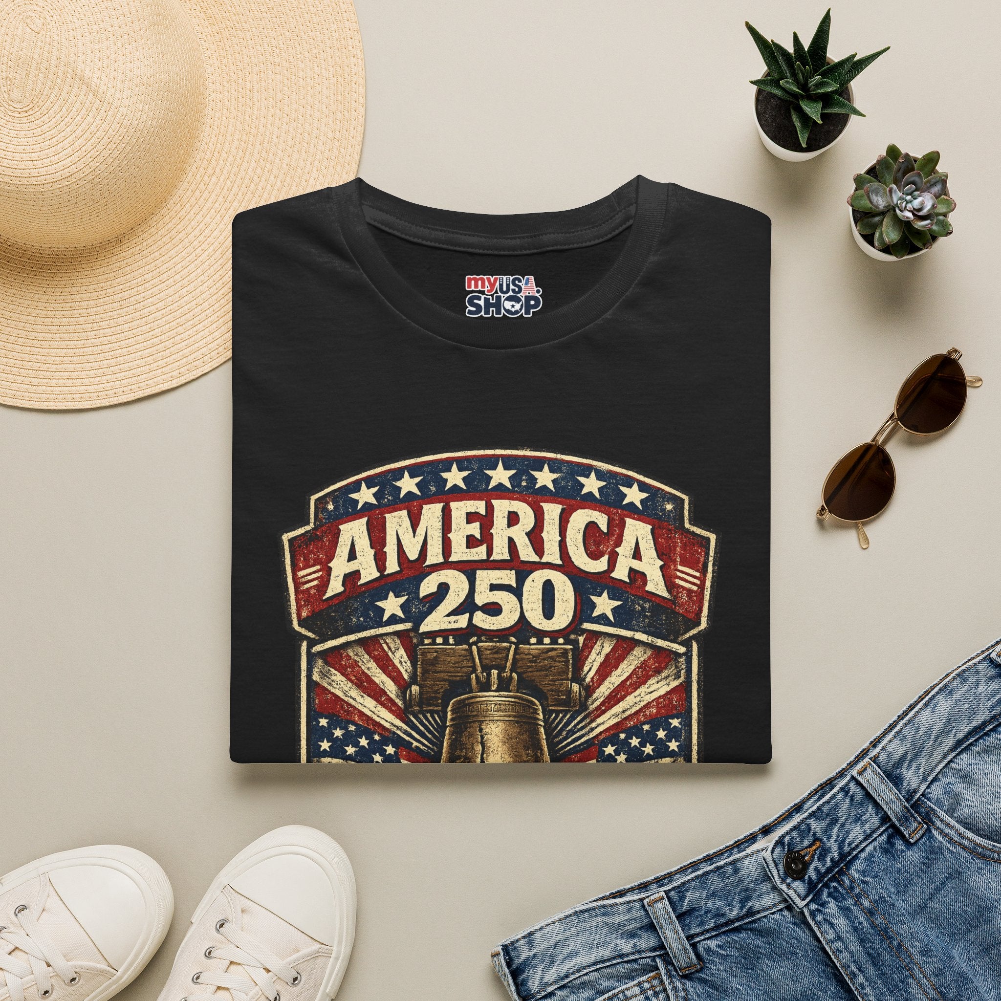 Pennsylvania America 250 Shirt — Vintage Liberty Bell Heritage Crest Tee