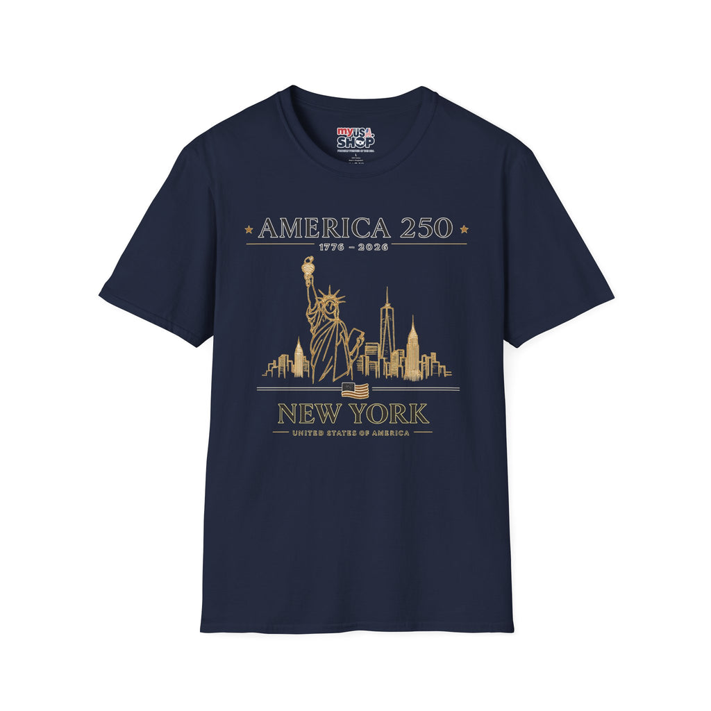 America 250 — USA Commemorative Tee (New York Statue of Liberty Design)