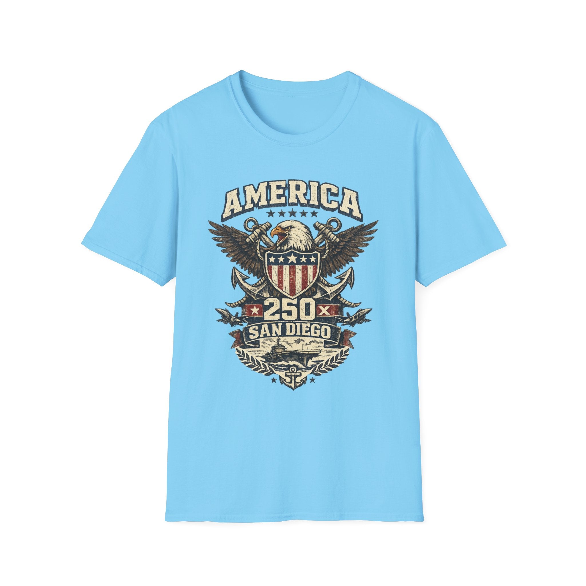 America 250 San Diego California Emblem Tee