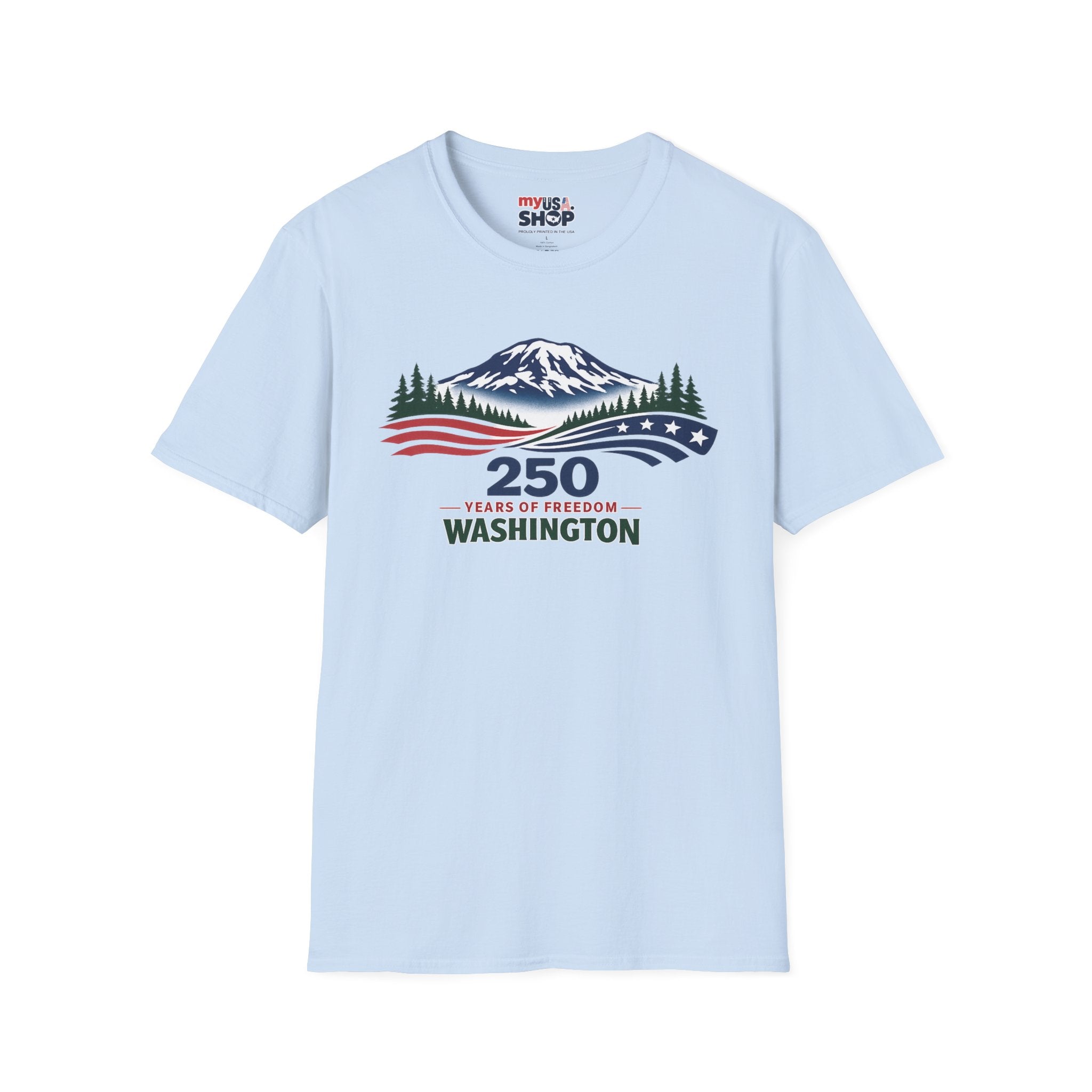 America 250 Washington T-Shirt - Unisex Softstyle T-Shirt